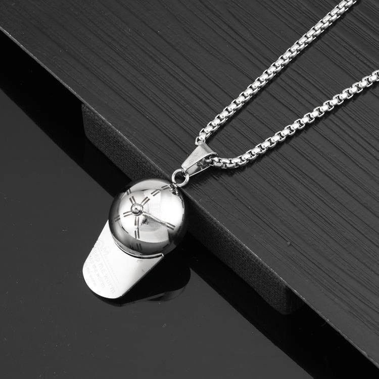 Factory direct sales of sporty baseball caps, baseball caps, personalized hip-hop stainless steel rap necklaces, titanium steel pendants, pendants and other trendy accessories detail image 4