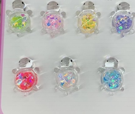 Sea series glow-in-the-dark turtle diy cream plastic mobile phone chain bag earrings pendant acrylic jewelry new flash turtle Tiktok live burst blind box toy blind box live blind box