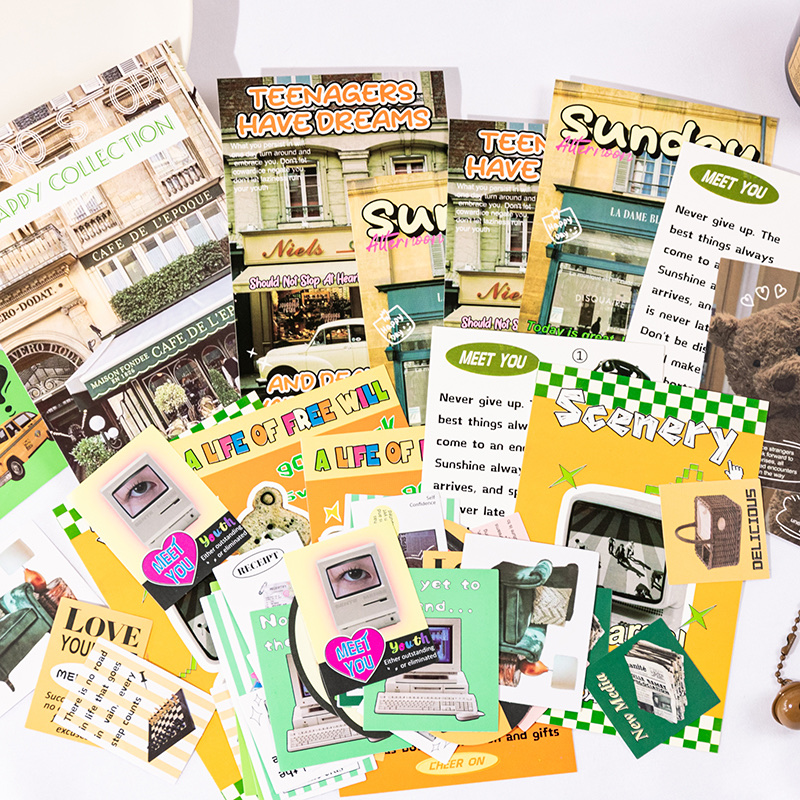 鑫奇新快乐商店系列贴纸包个性创意手帐装饰手机壳和纸小贴画产品图