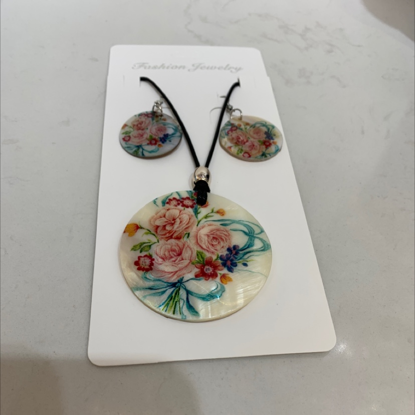 天然环保贝壳项链耳环时尚流行系列产品尚美饰品-5