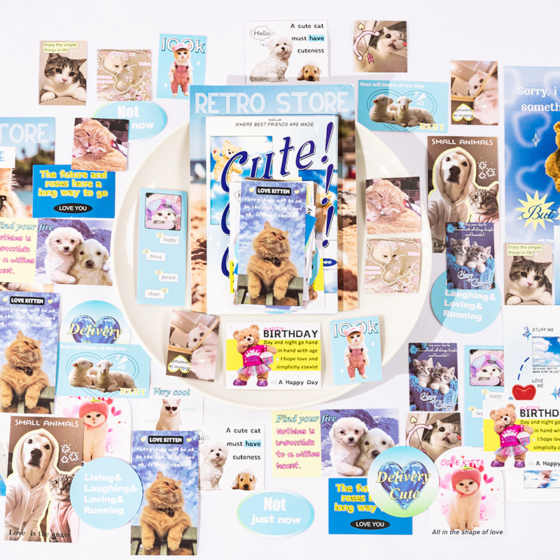 鑫奇新快乐商店系列贴纸包个性创意手帐装饰手机壳和纸小贴画细节图