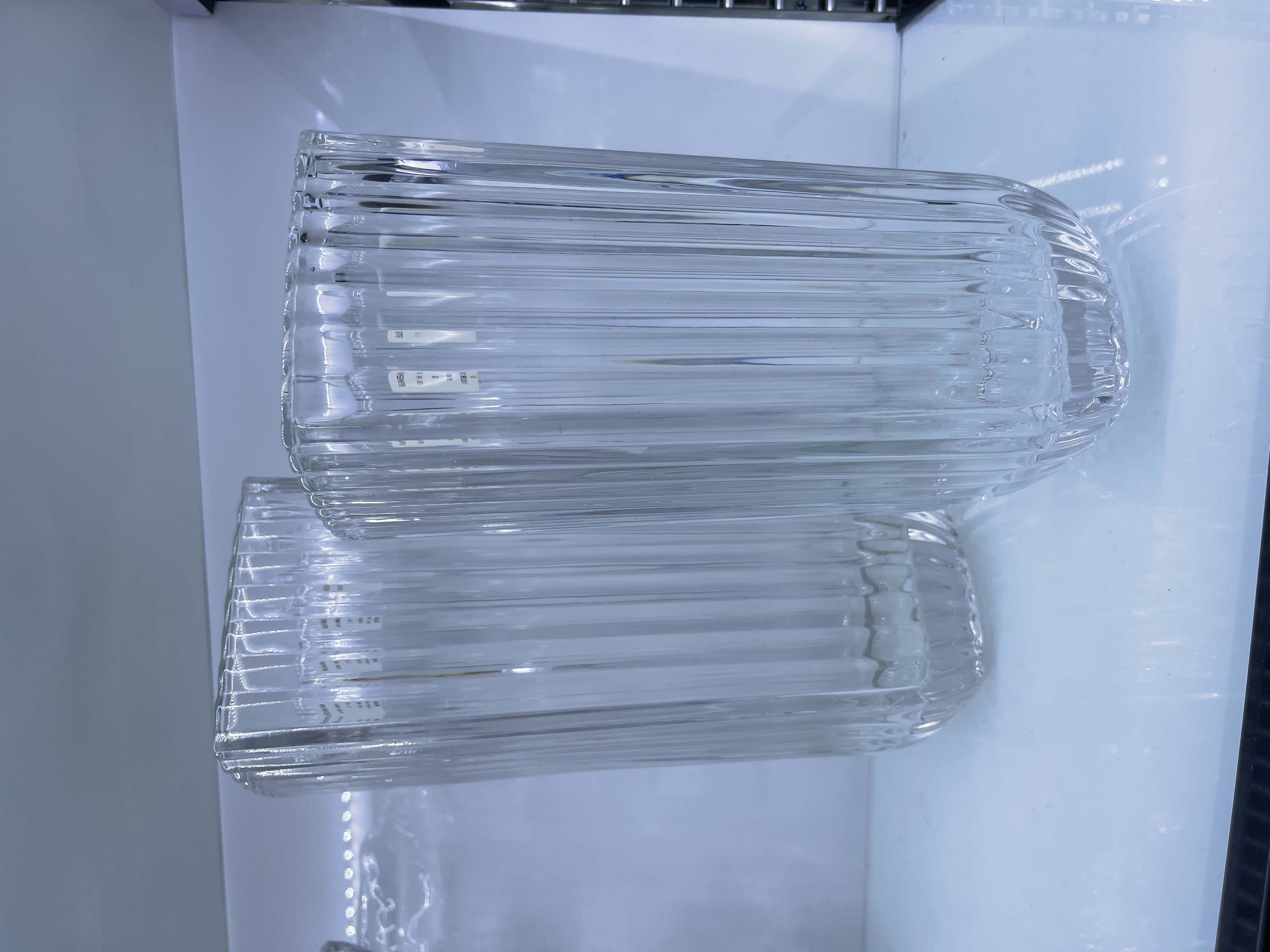 U型罗马柱式玻璃花瓶条纹简约客厅花器家居装饰插花瓶摆件高级感玻璃花瓶详情图2