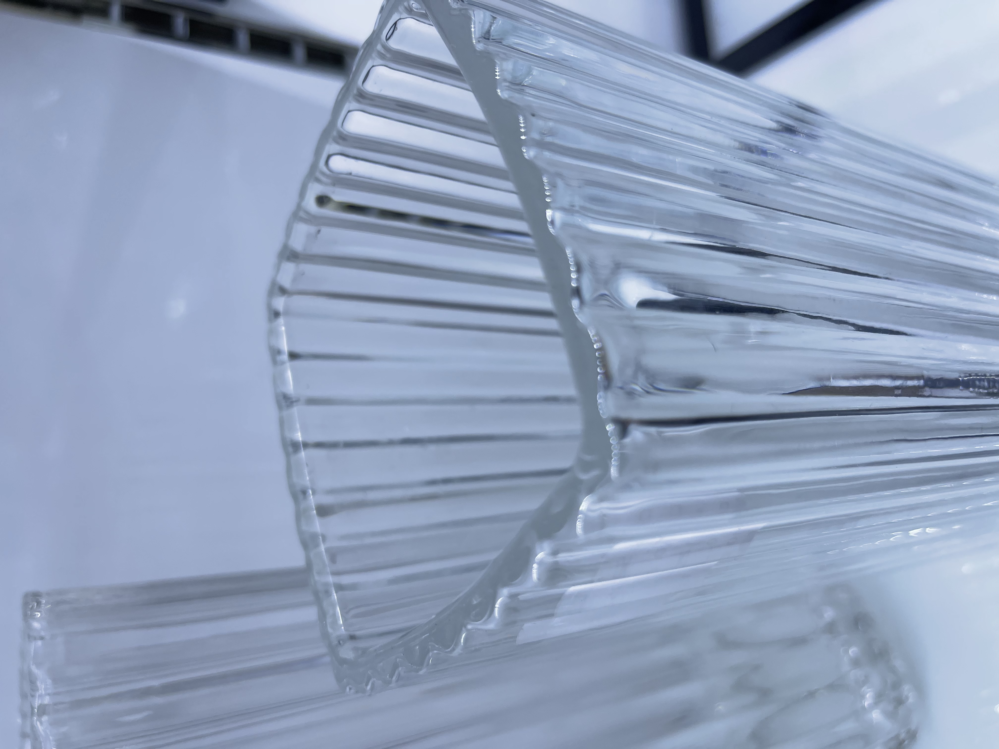 U型罗马柱式玻璃花瓶条纹简约客厅花器家居装饰插花瓶摆件高级感玻璃花瓶详情图6