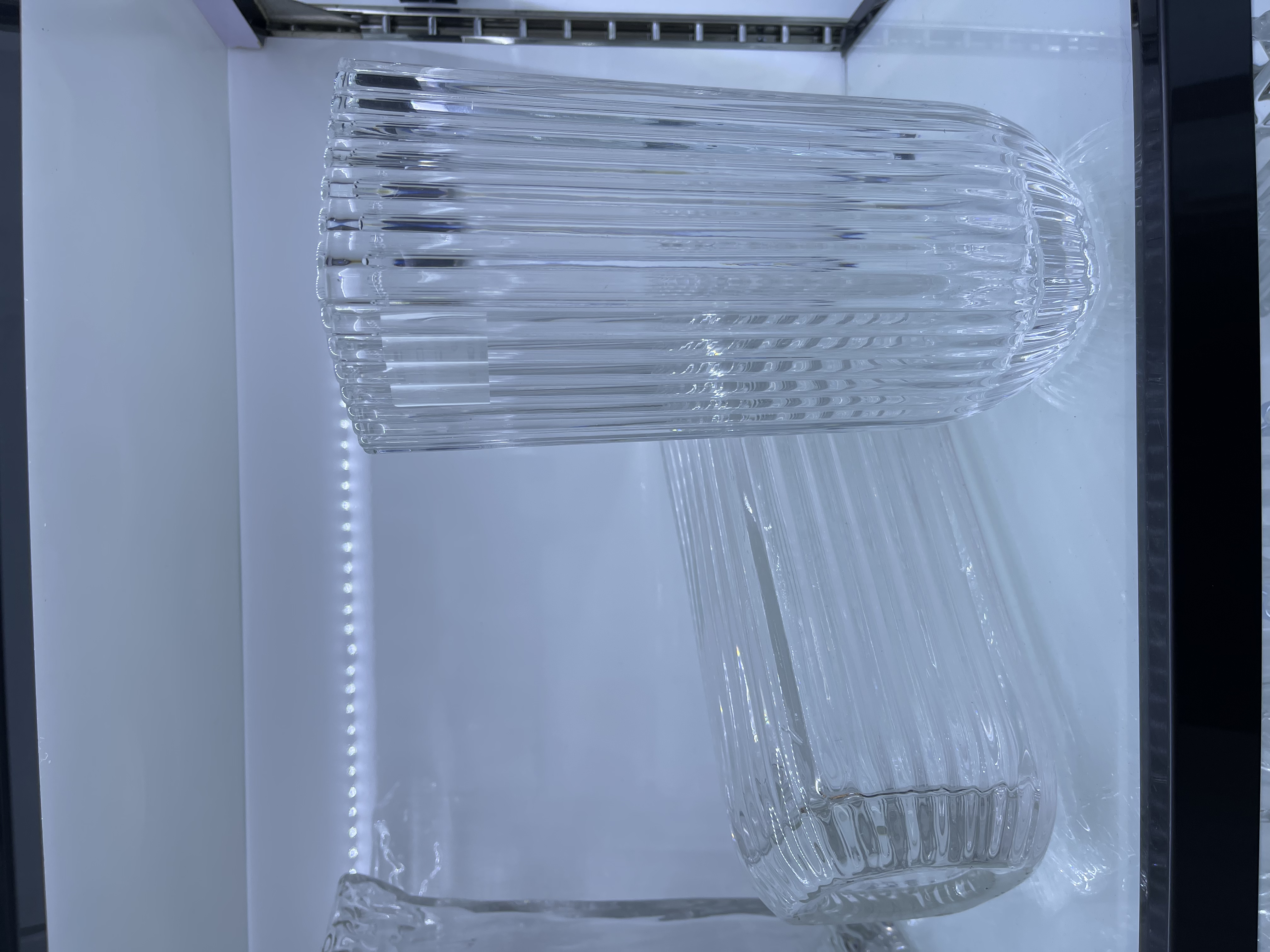 U型罗马柱式玻璃花瓶条纹简约客厅花器家居装饰插花瓶摆件高级感玻璃花瓶详情图3