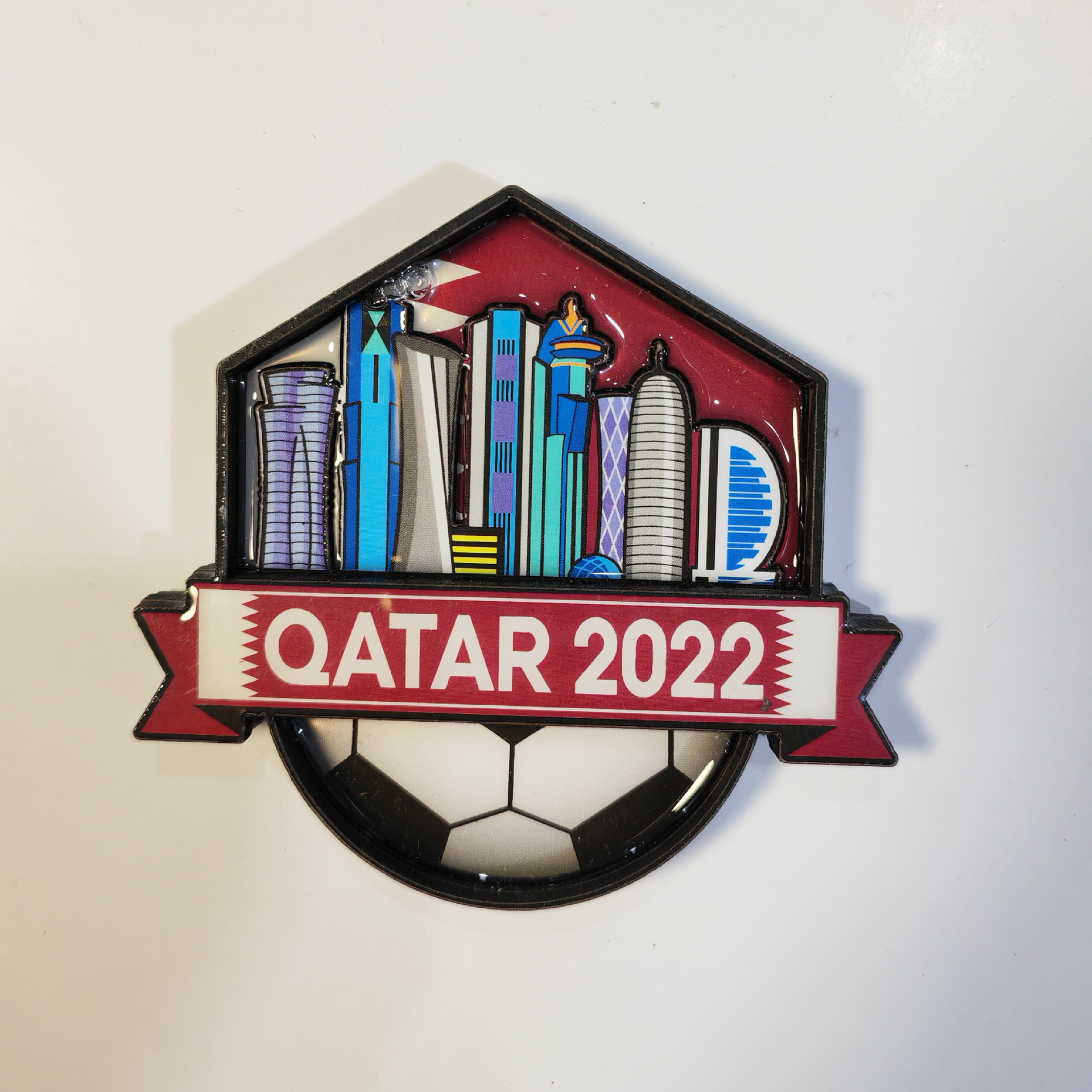 Gold foil and aluminum foil refrigerator stickers, transparent crystal glass magnetic refrigerator stickers, magnetic embossed refractive refrigerator stickers, refrigerator stickers, magnetic stickers, cultural and creative products details Picture