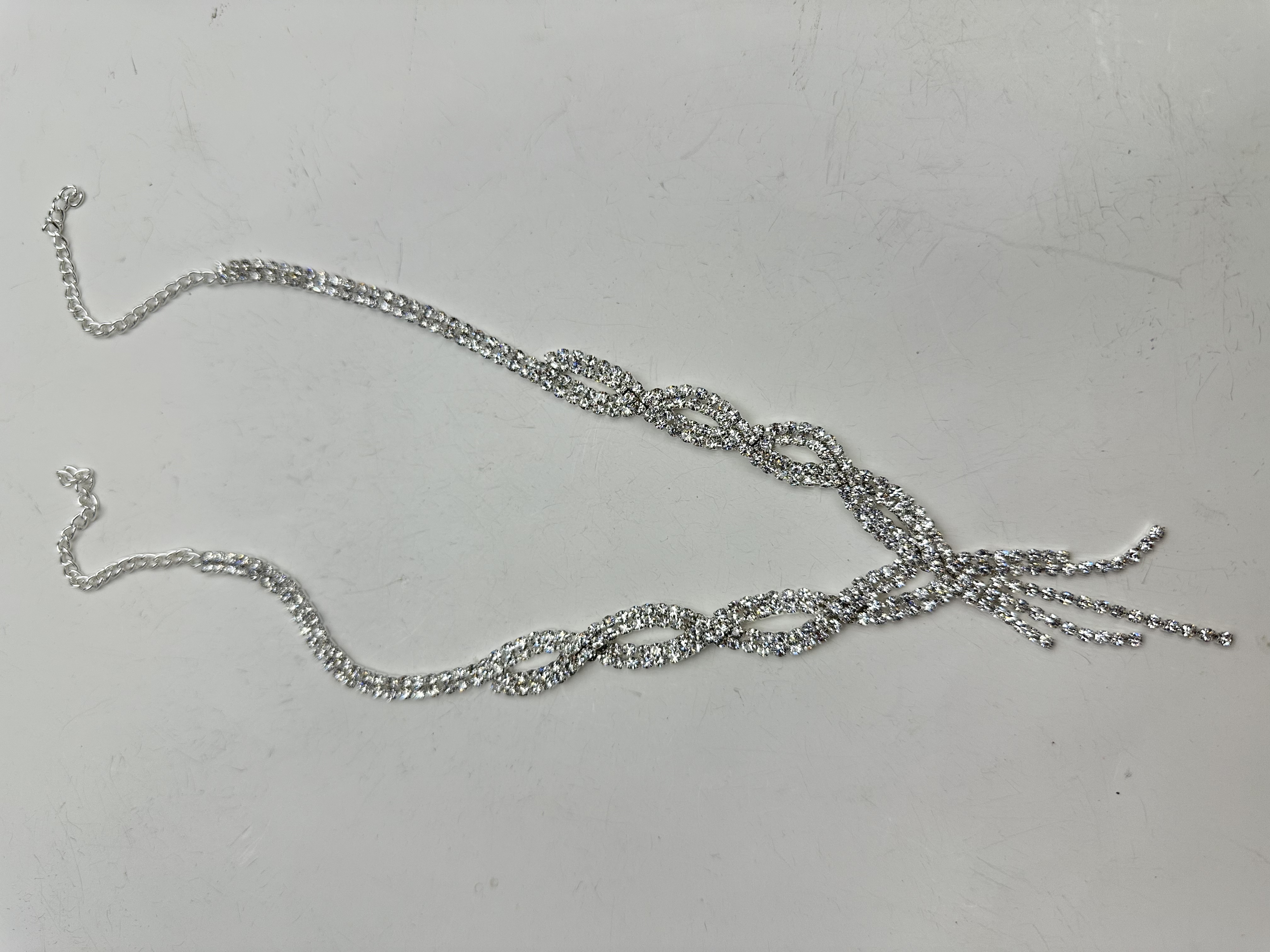 Necklace fashion bride jewelry chain necklace, European and American wedding accessories wholesale, banquet dress necklace set detail image 2