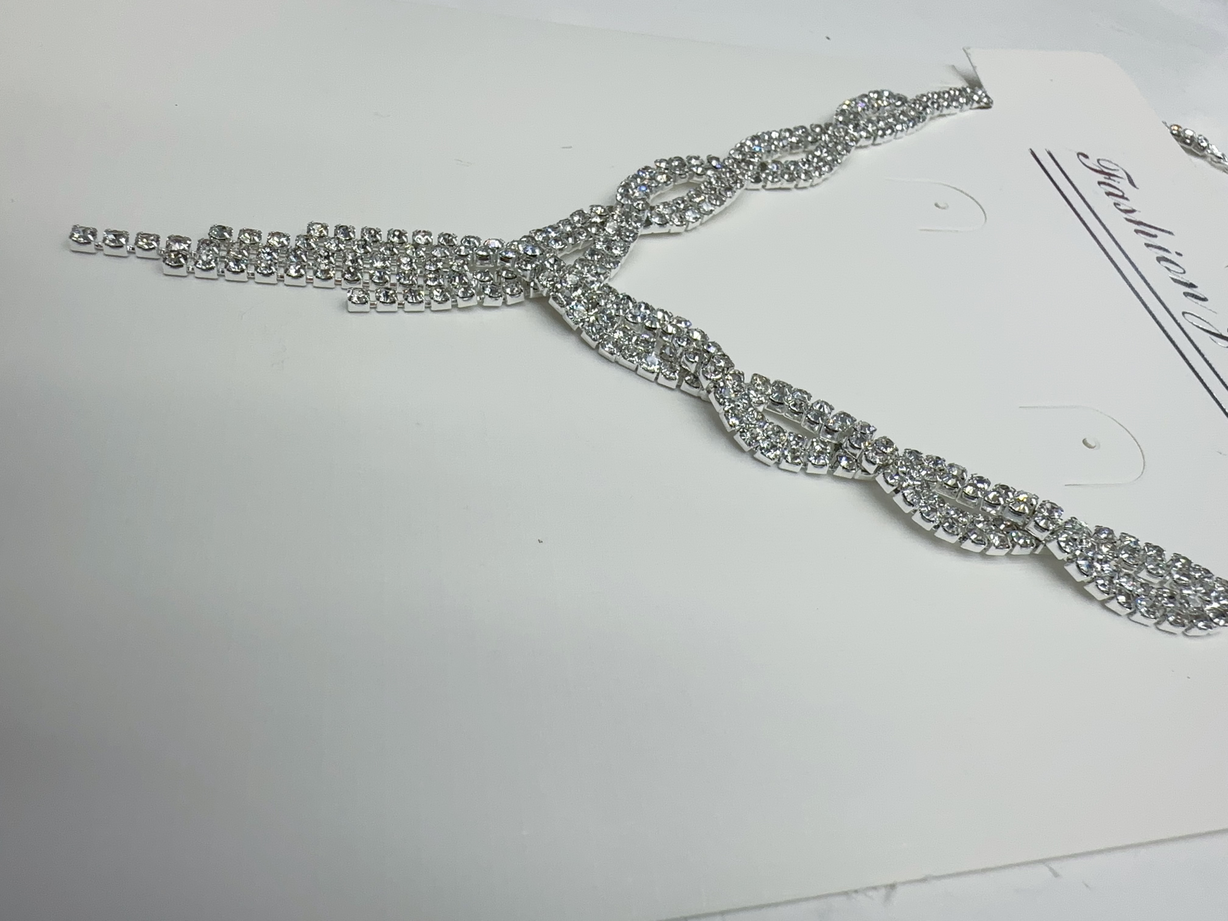 Necklace fashion bride jewelry chain necklace, European and American wedding accessories wholesale, banquet dress necklace set detail image 4
