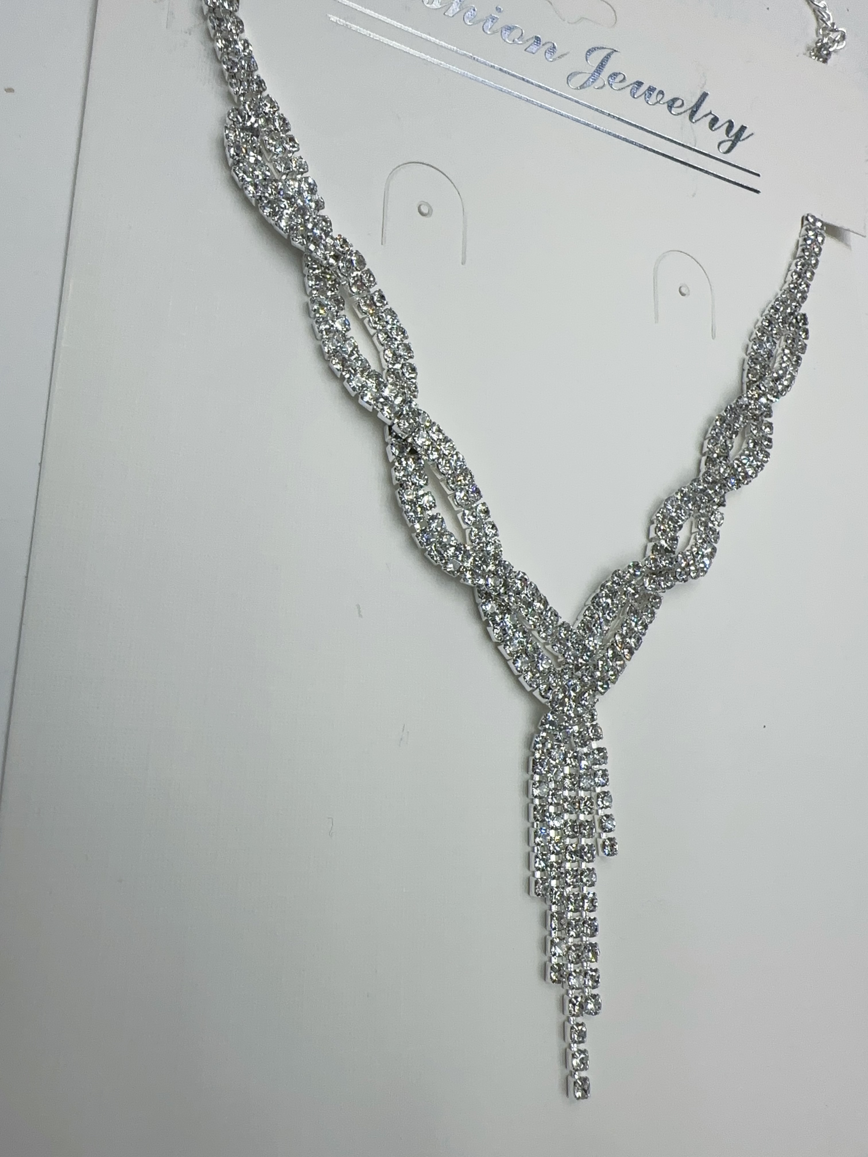 Necklace fashion bride jewelry chain necklace, European and American wedding accessories wholesale, banquet dress necklace set detail image 3