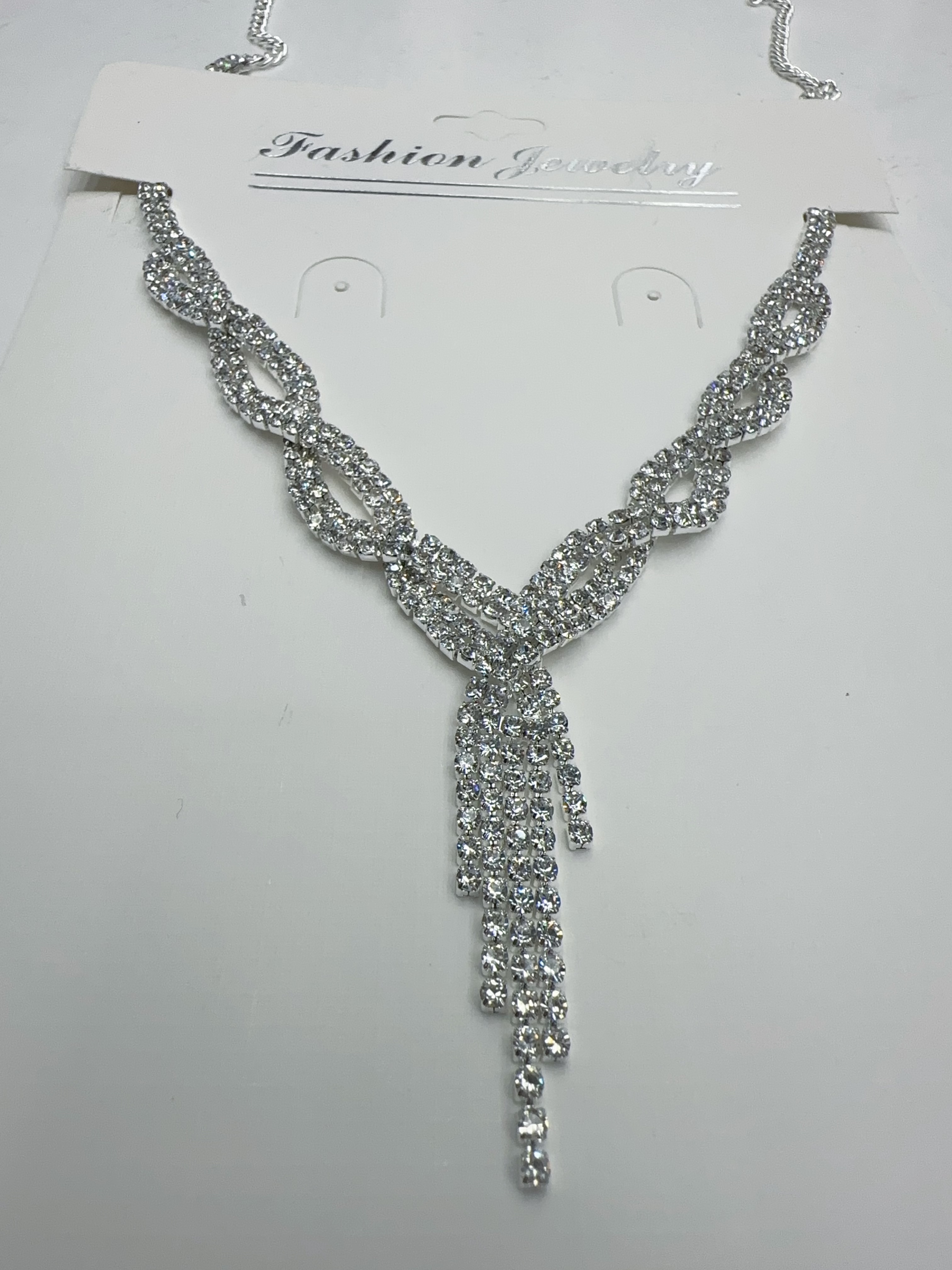 Necklace fashion bride jewelry chain necklace, European and American wedding accessories wholesale, banquet dress necklace set detail image 5