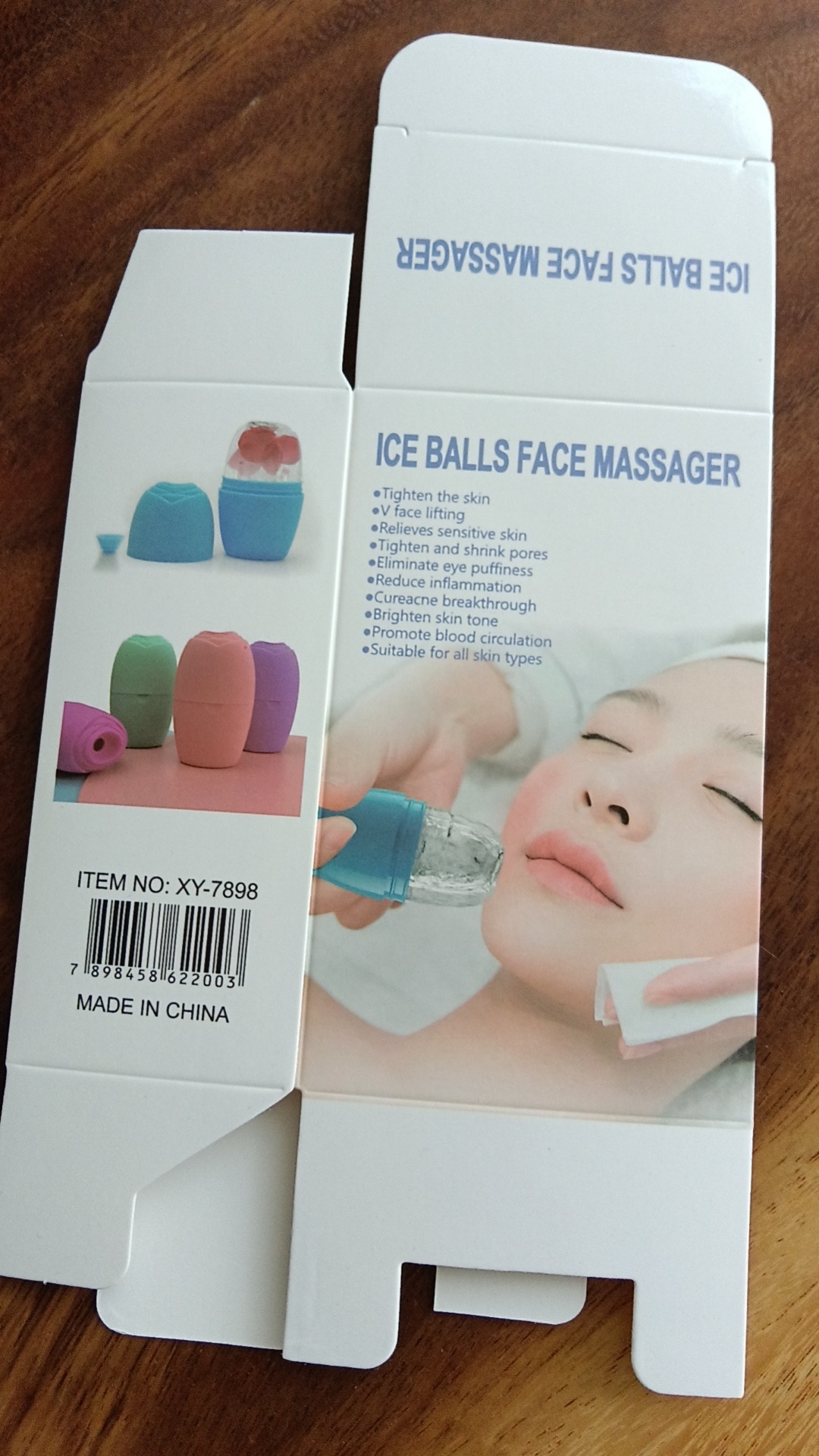 Cross-Border Ice Roller Silicone Ice Rose Ice Mold Massage Face Ice Grid Beauty Device Cooling Face Treatment Specification drawing