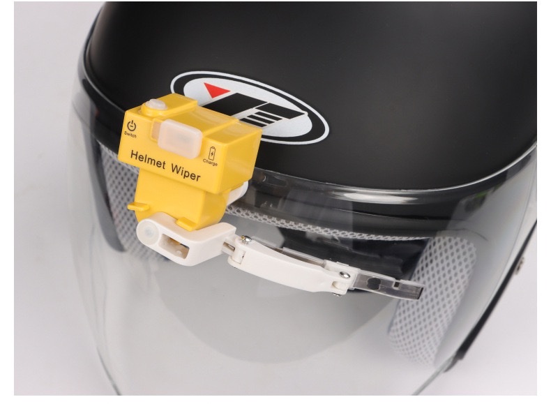 Cross-Border For Portable Automatic Wiper Usb Charging Motorcycle Electric Helmet Wiper Wiper Wiper Application Scenario