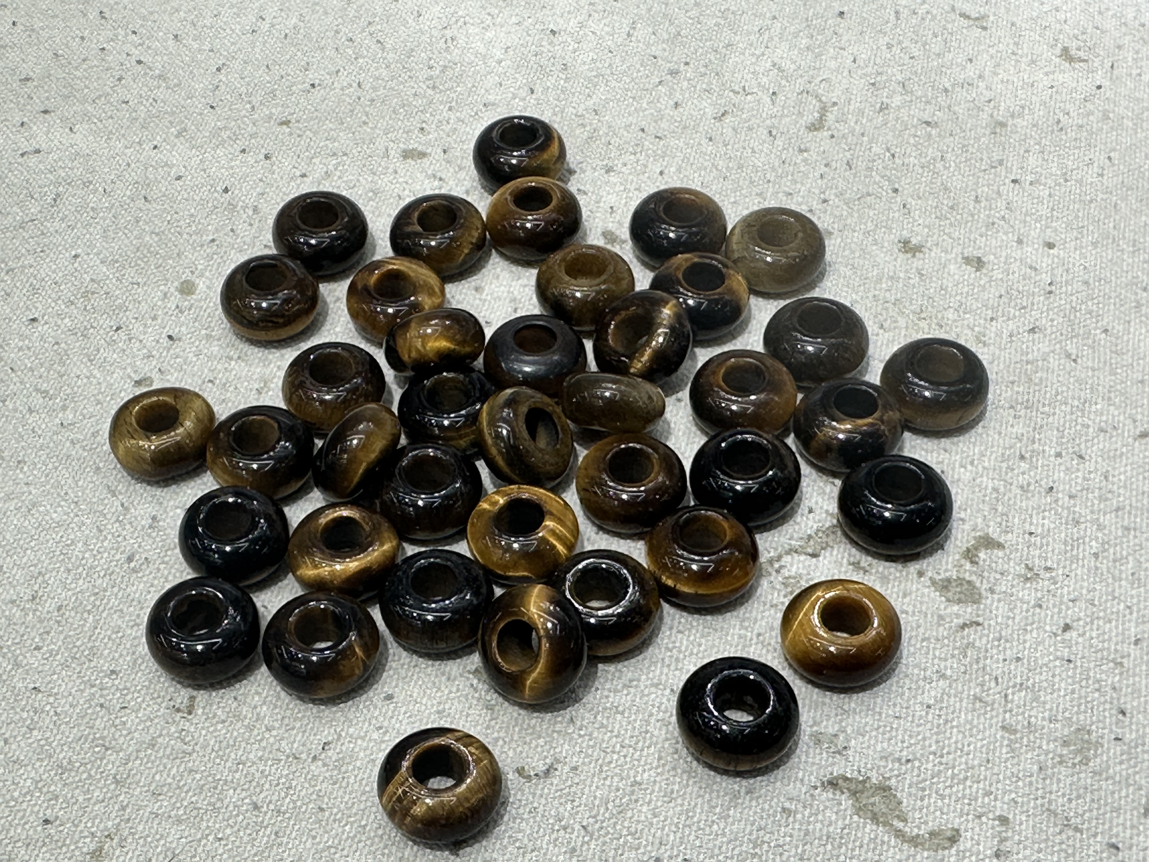 Natural stone jewelry 7x14 large hole bead natural tiger stone diy jewelry accessories Necklace jewelry earrings jewelry bracelet jewelry jewelry natural stone jewelry jewelry Specification image