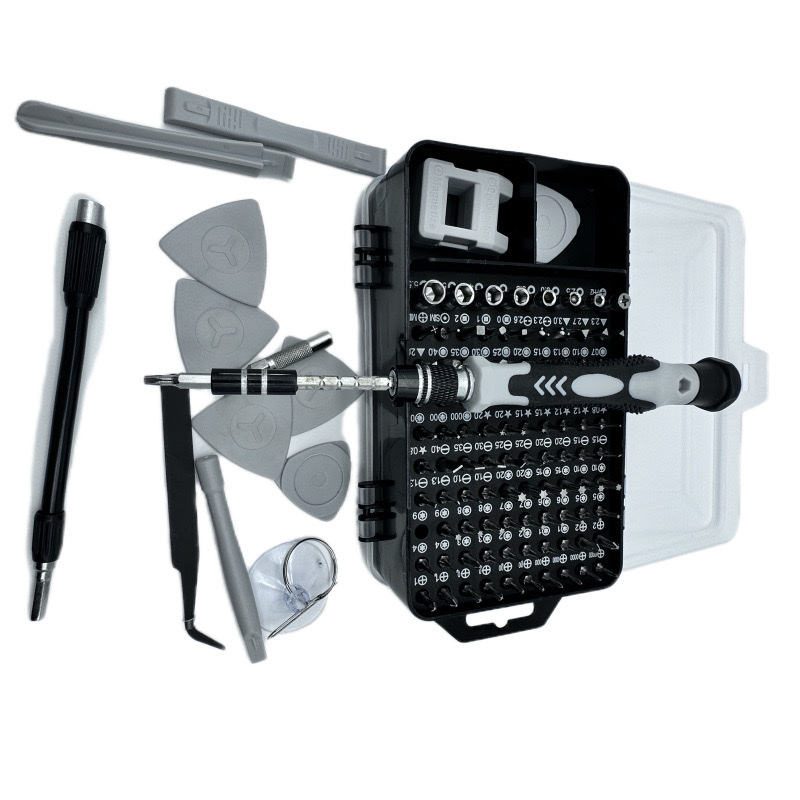 115-In-1 Screwdriver Set Watch Computer Mobile Phone Dismantling Repair With Magnetic Carbon Steel Chrome Vanadium Steel Screwdriver Head details Picture