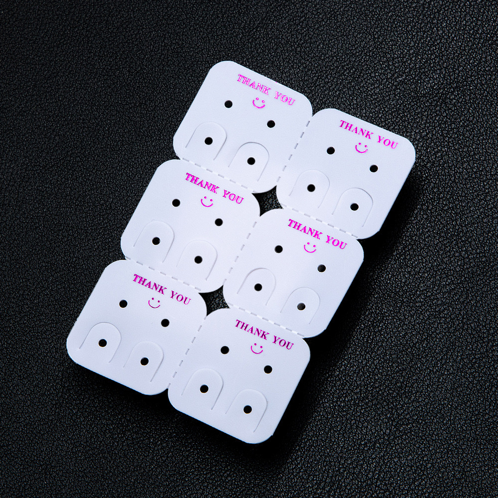 耳钉耳环包装可挂卡纸塑料PVC耳夹发夹项链包装卡片头绳皮筋挂卡可定制耳环包装详情图8