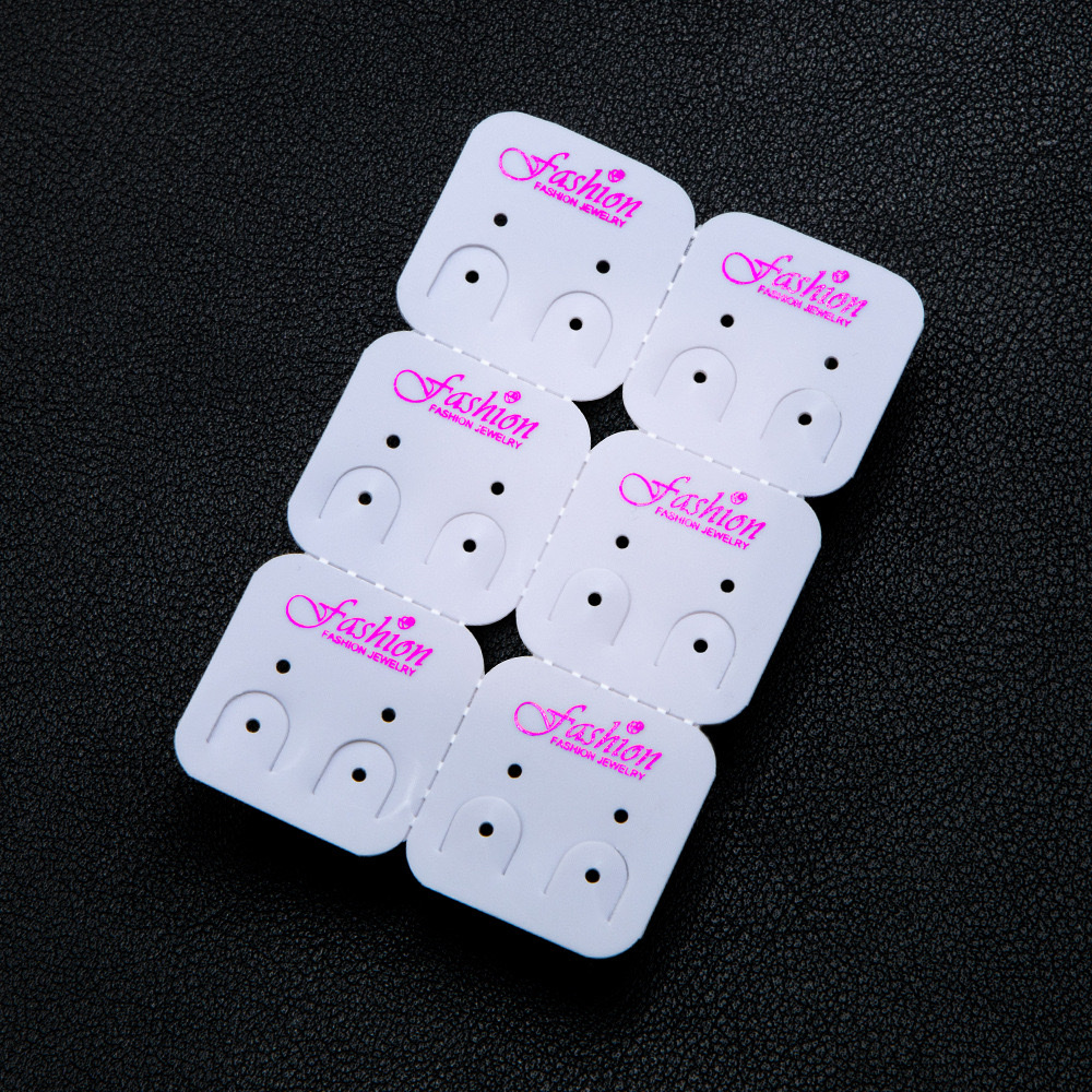 耳钉耳环包装可挂卡纸塑料PVC耳夹发夹项链包装卡片头绳皮筋挂卡可定制耳环包装详情图6