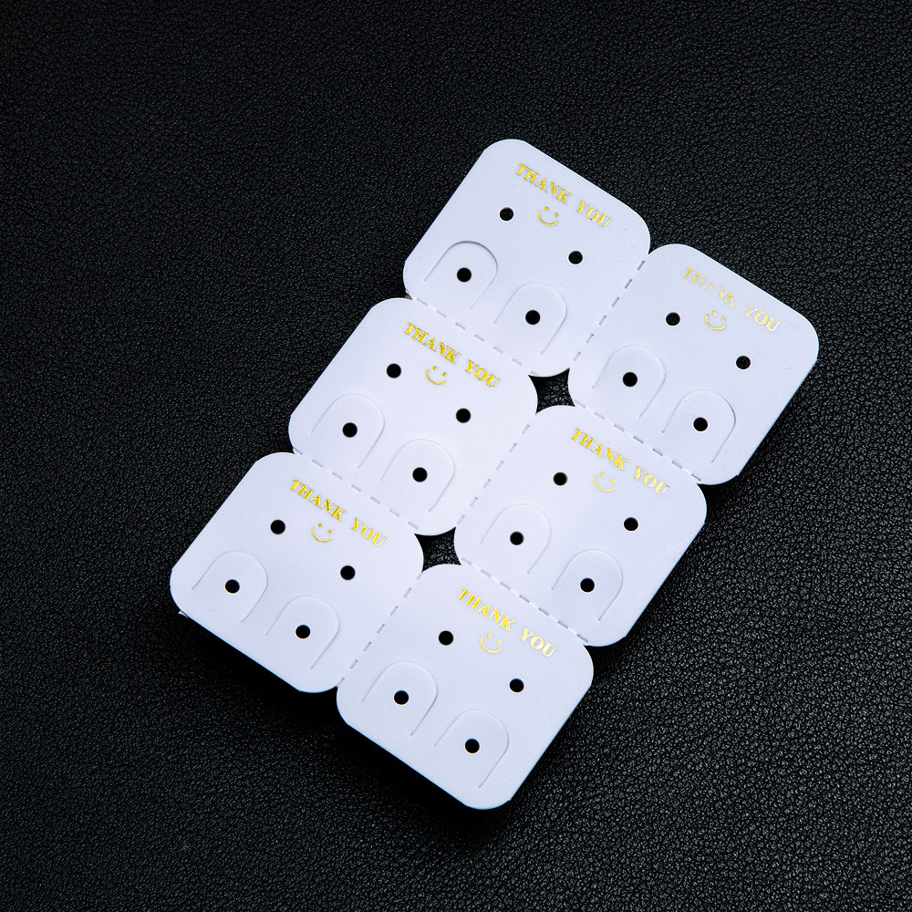 耳钉耳环包装可挂卡纸塑料PVC耳夹发夹项链包装卡片头绳皮筋挂卡可定制耳环包装详情图9