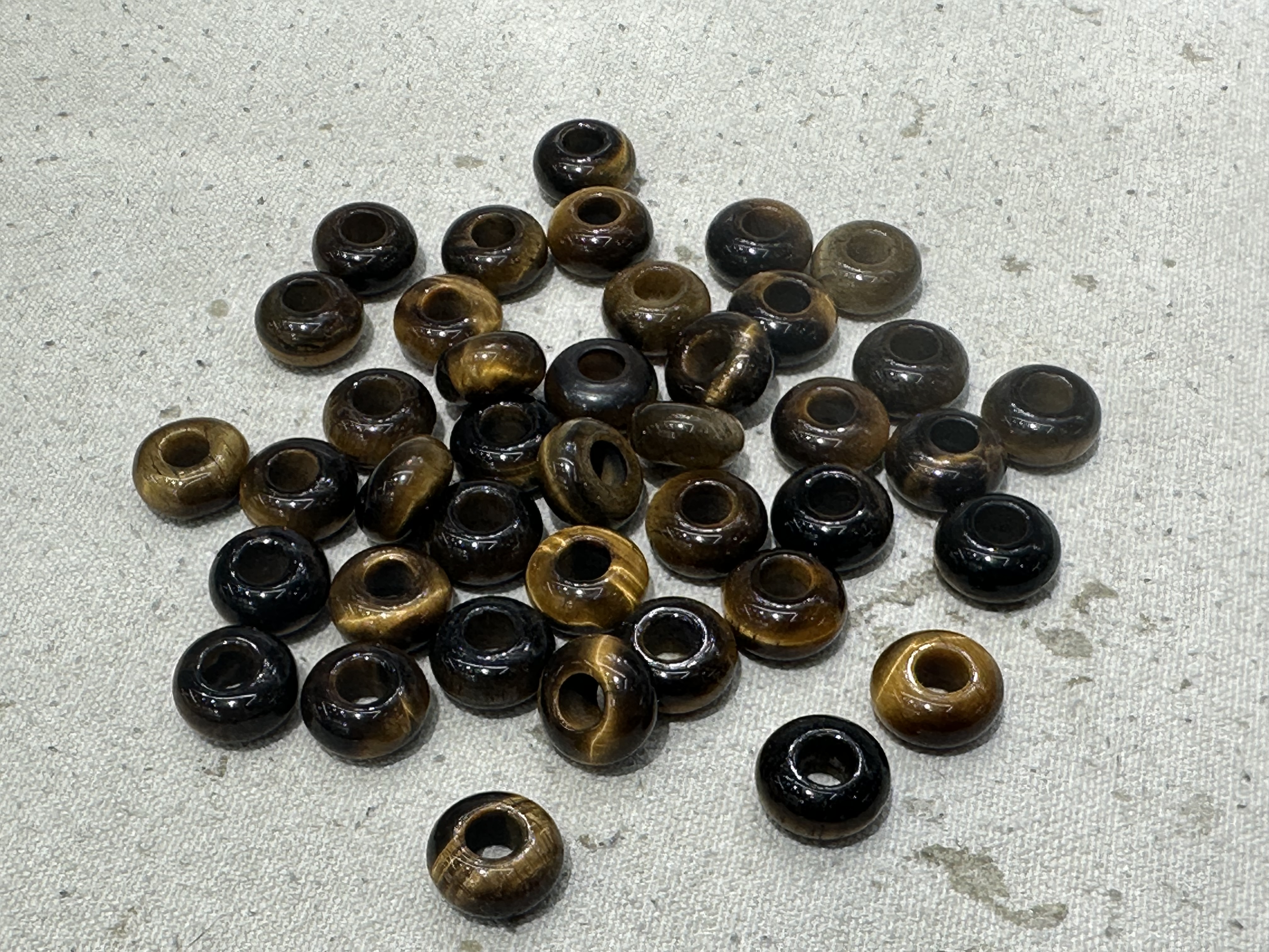 Natural stone jewelry 7x14 large hole bead natural tiger stone diy jewelry accessories Necklace jewelry earrings jewelry bracelet jewelry jewelry natural stone jewelry jewelry details Picture