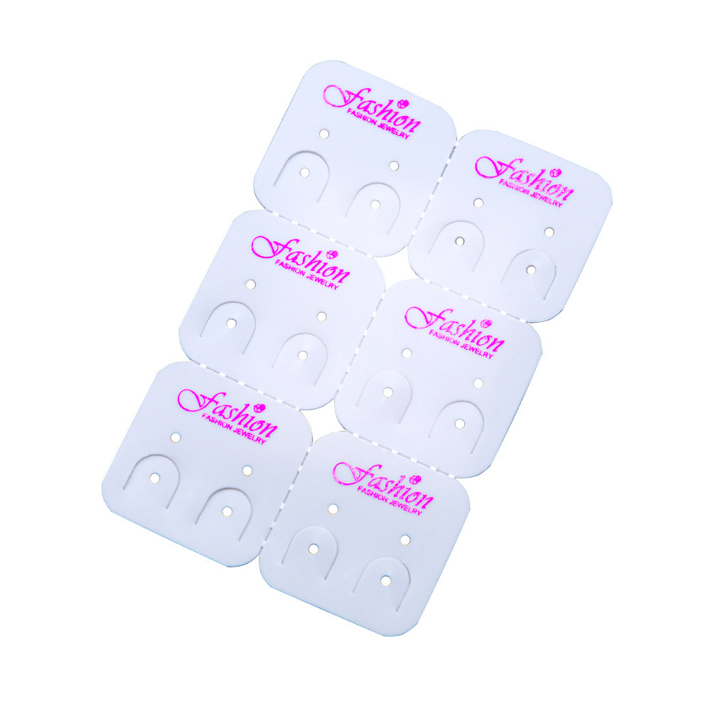 耳钉耳环包装可挂卡纸塑料PVC耳夹发夹项链包装卡片头绳皮筋挂卡可定制耳环包装详情图10