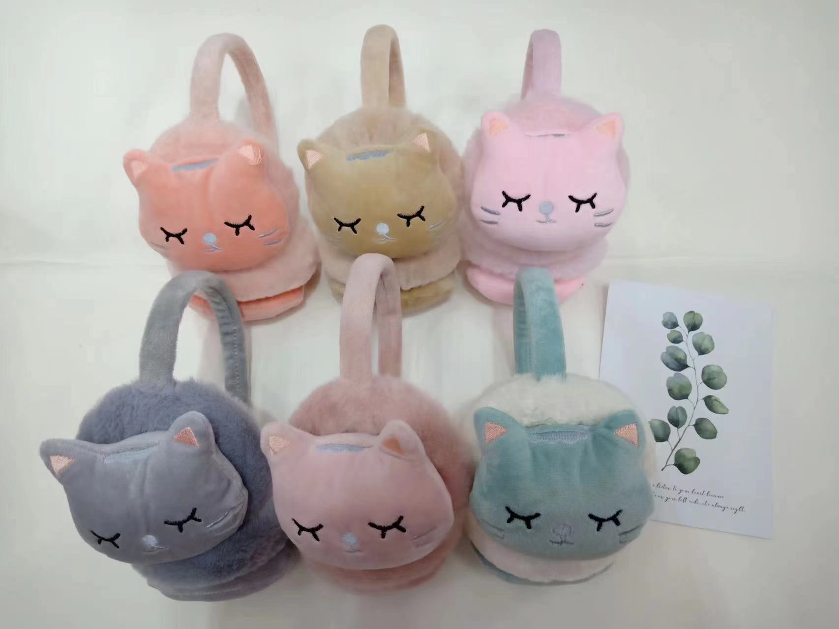 Short Cartoon Ear Muffs, Cute And Warm, Essential Winter Artifact! details Picture