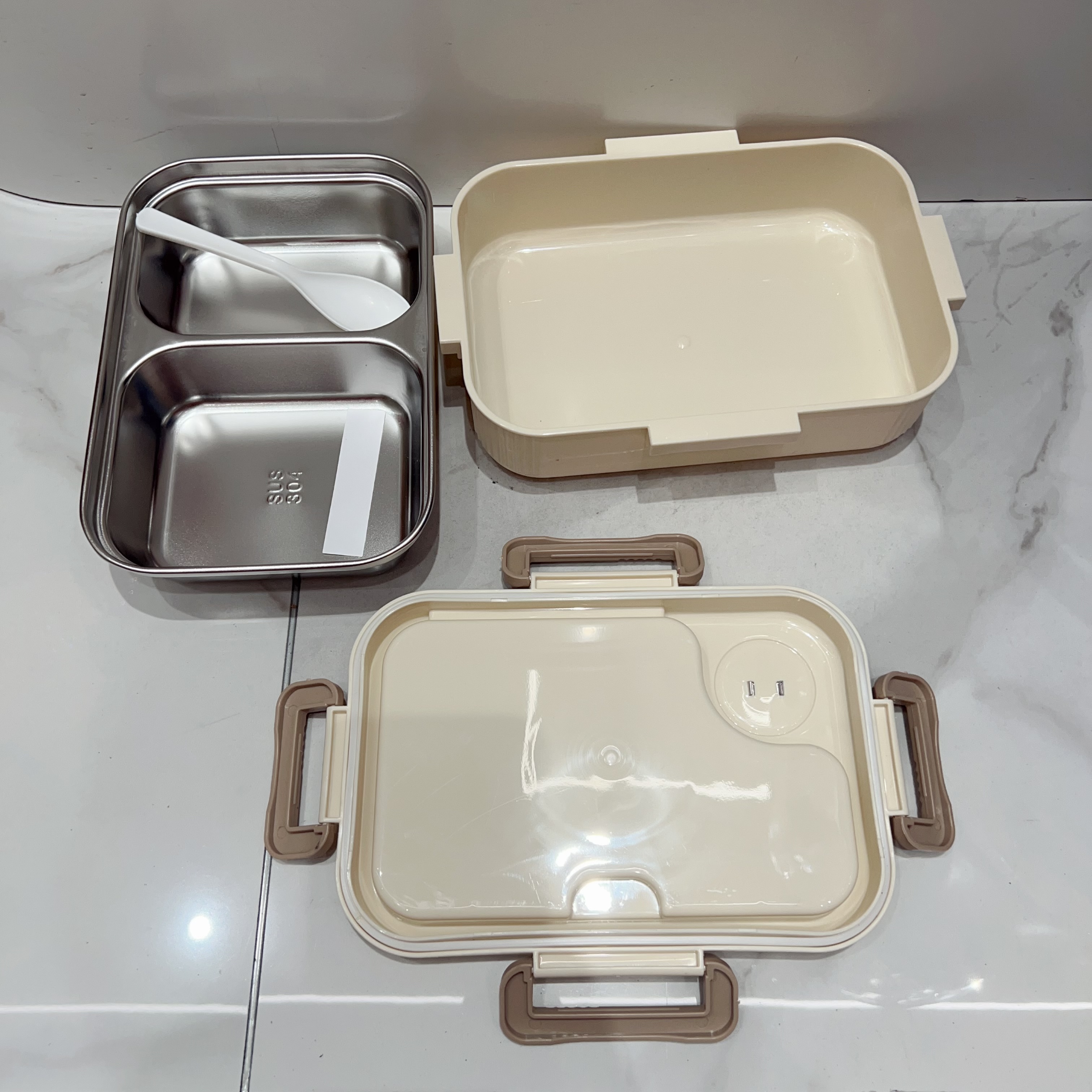 饭盒/玻璃饭盒/抽真空玻璃餐盒/不锈钢保鲜盒/不锈钢饭盒细节图