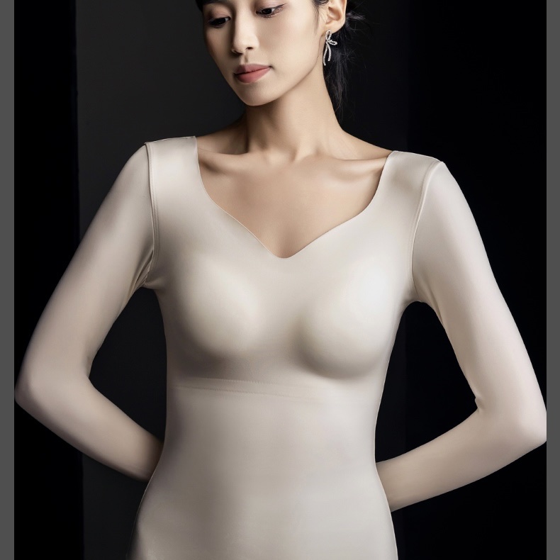 Imperial 8827 Invisible Lightweight Muscle Sole Thermal Underwear One Fixed Cup No-Wear Bra Constant Temperature High Elastic Seamless Thermal Top Application Scenario