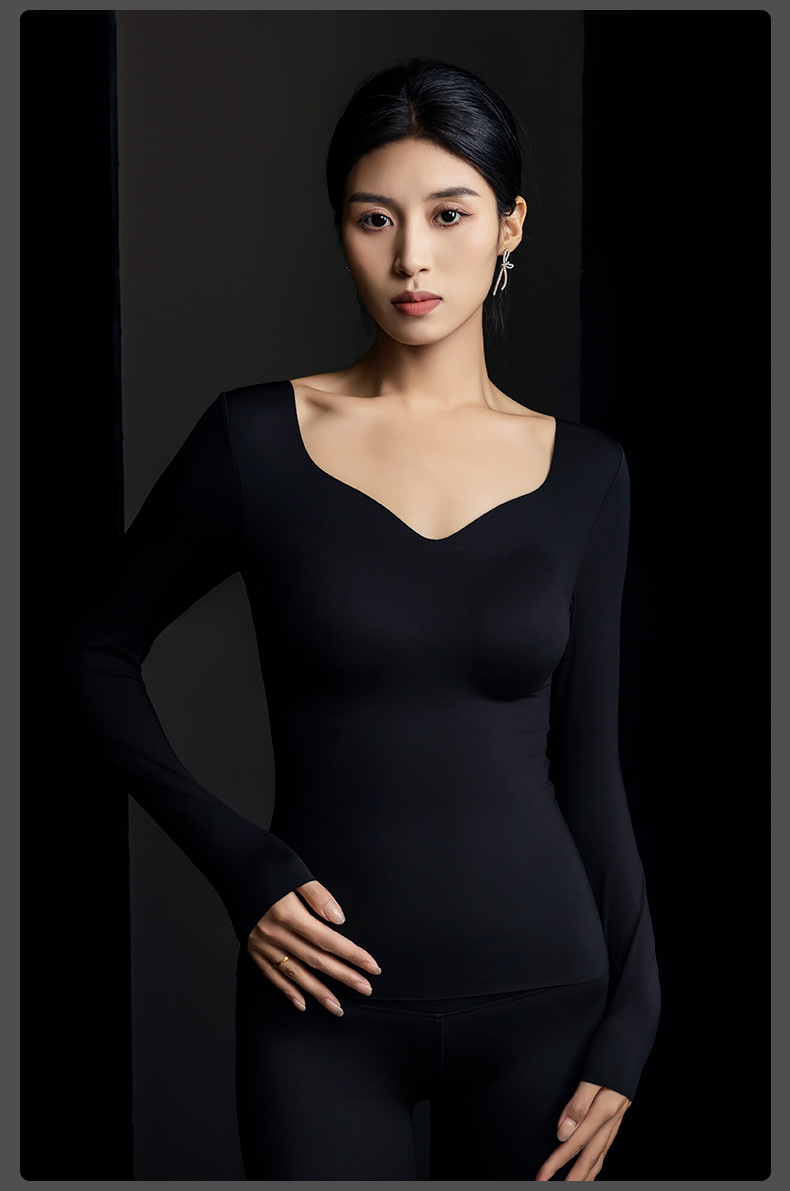 Imperial 8827 Invisible Lightweight Muscle Sole Thermal Underwear One Fixed Cup No-Wear Bra Constant Temperature High Elastic Seamless Thermal Top undefined