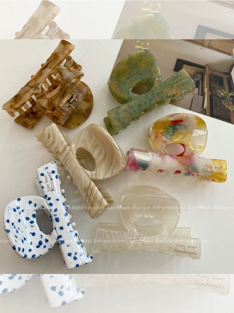 Summer cute high ponytail small clip for women 2024 new high-end clip headwear, half-tied hair clip at the back of the head