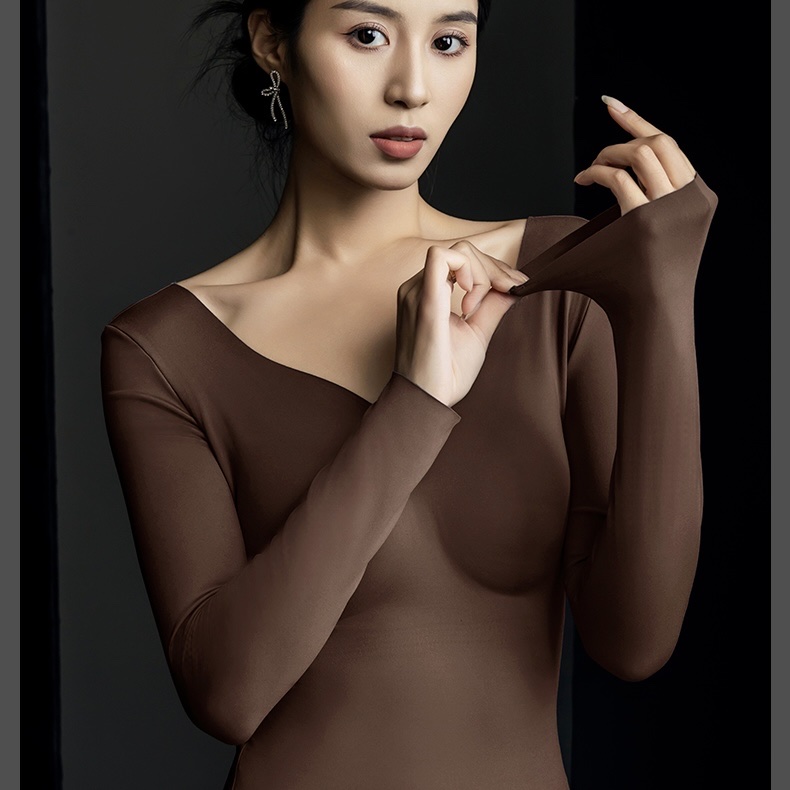 Imperial 8827 Invisible Lightweight Muscle Sole Thermal Underwear One Fixed Cup No-Wear Bra Constant Temperature High Elastic Seamless Thermal Top Specification drawing