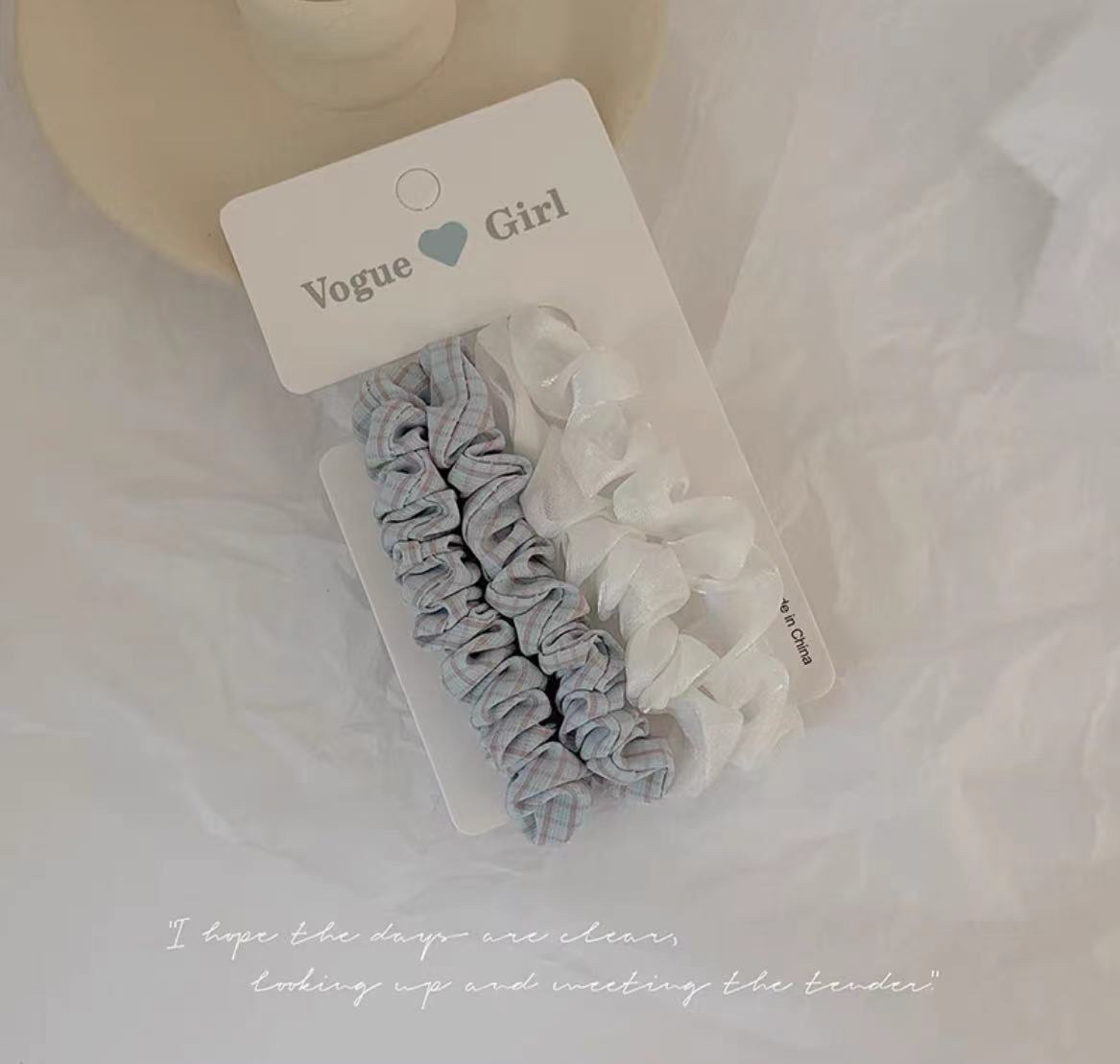 时尚女士头绳皮筋套装 大肠发圈发夹一体 韩版简约发饰品批发2024新款发圈头绳皮筋详情图4