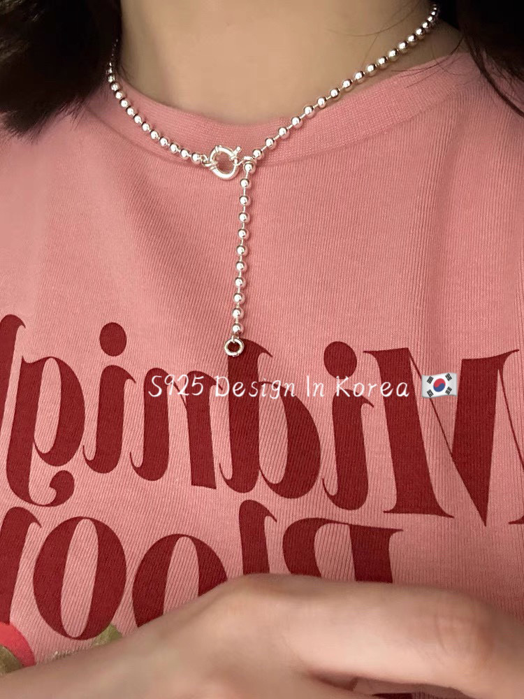 Pearl necklace, ladies' silver jewelry, exquisite and elegant pearl pendant, high-end and elegant neckchain, gift necklace, necklace, necklace Item Picture