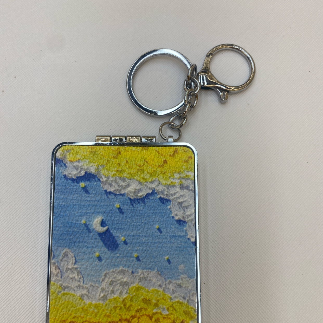 PU皮长方形，有带钥匙扣。镜片1:1，12个一个展示盒。480个1箱，Pu皮钥匙扣挂件，钥匙扣挂件详情图5