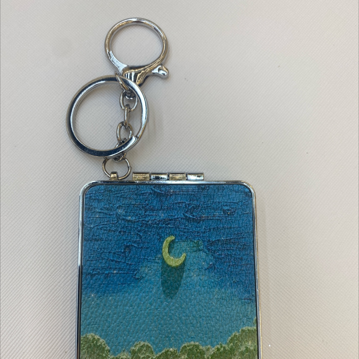 PU皮长方形，有带钥匙扣。镜片1:1，12个一个展示盒。480个1箱，Pu皮钥匙扣挂件，钥匙扣挂件详情图4