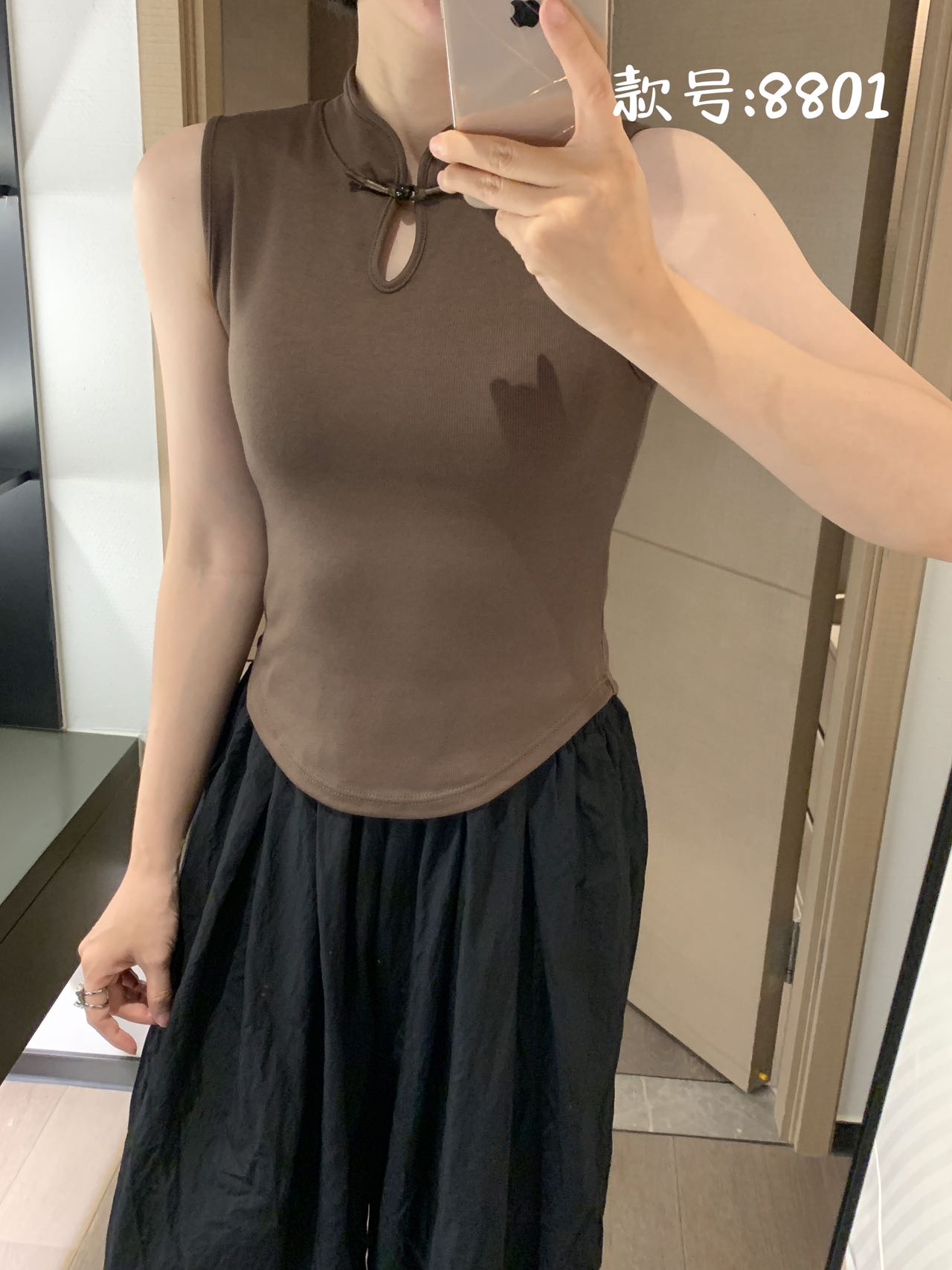 American Empire 8801 New Chinese Plate Deduct Thermal Vest Autumn And Winter Bottom One Fixed Cup Thermal Underwear undefined
