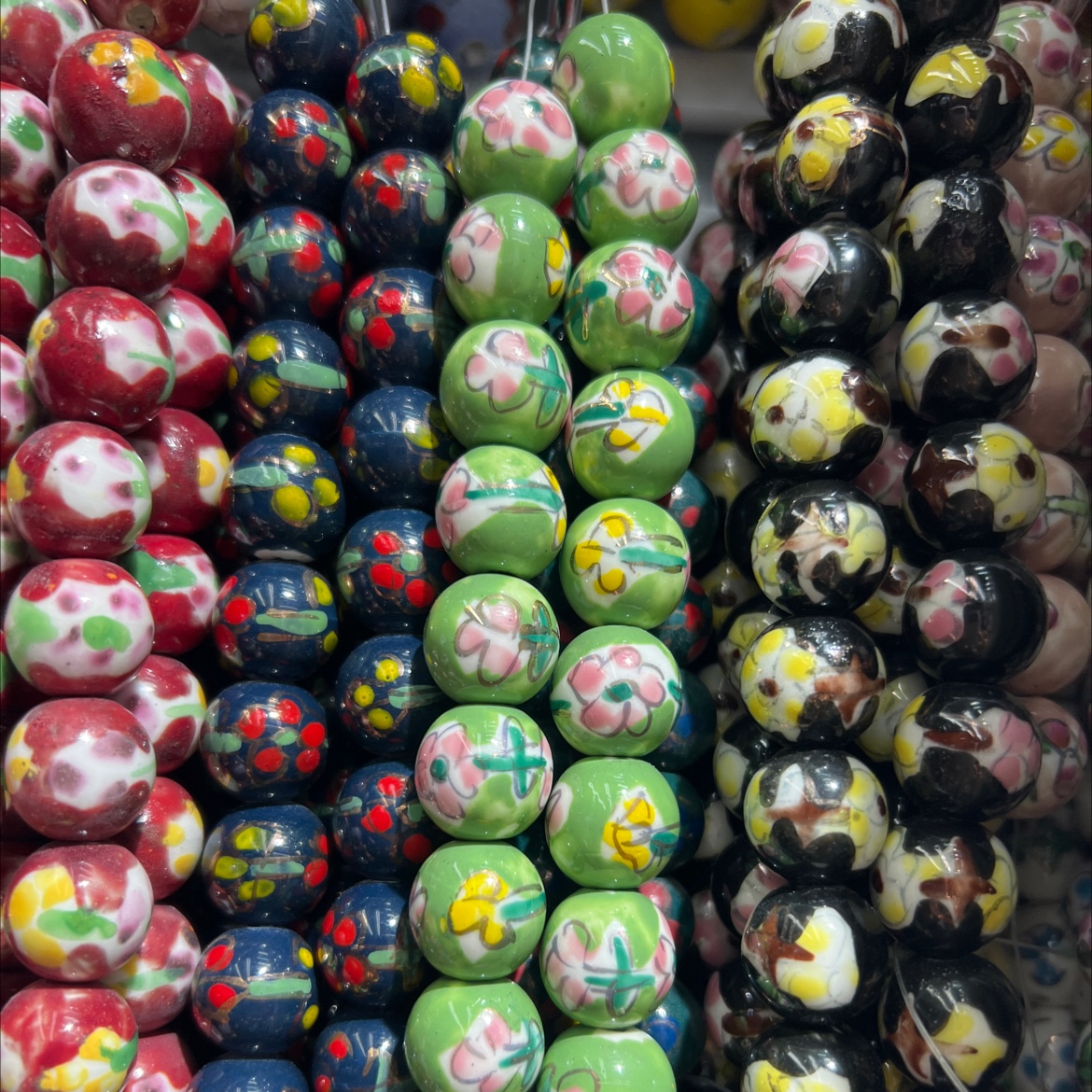 国潮厂家直销陶瓷珠子国风复古diy手链项链异形珠动物珠子
手工定制细节图