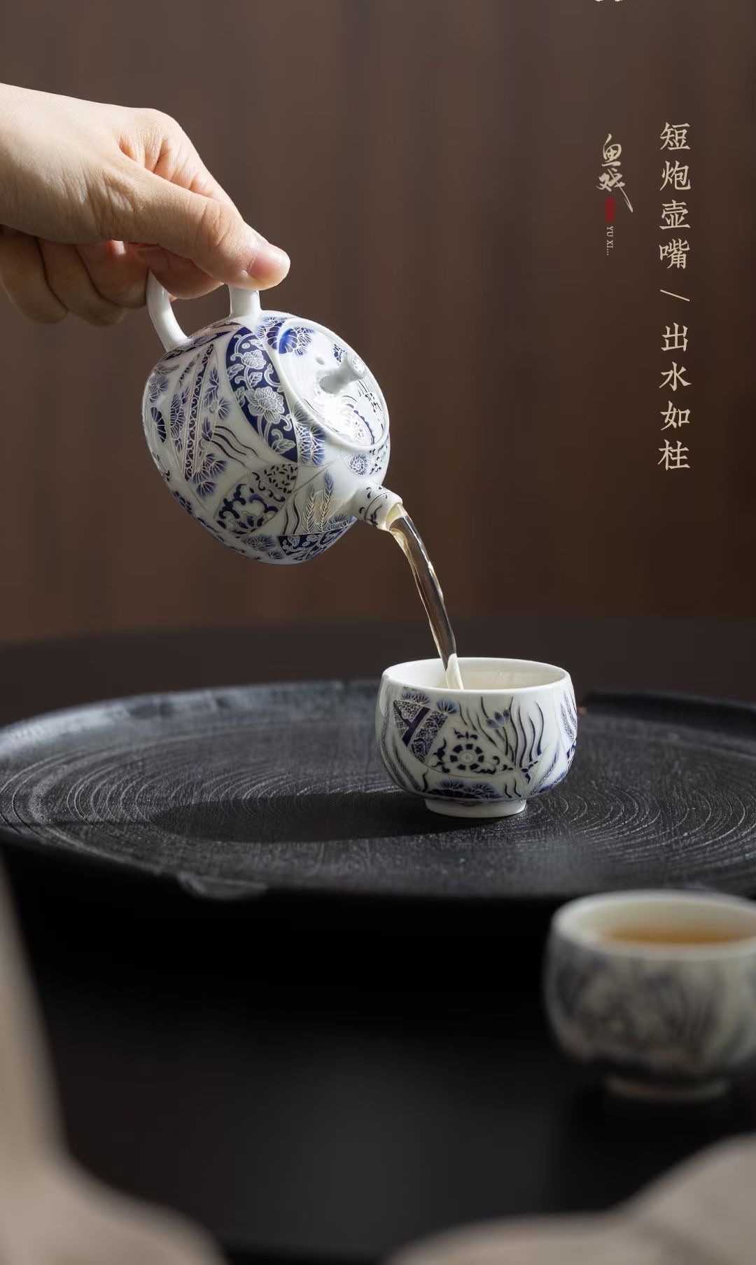 Two-person travel tea set, portable travel bag, tea set, exquisite ceramic tea set, enjoy the art and culture of tea ceremony, tea set details Picture