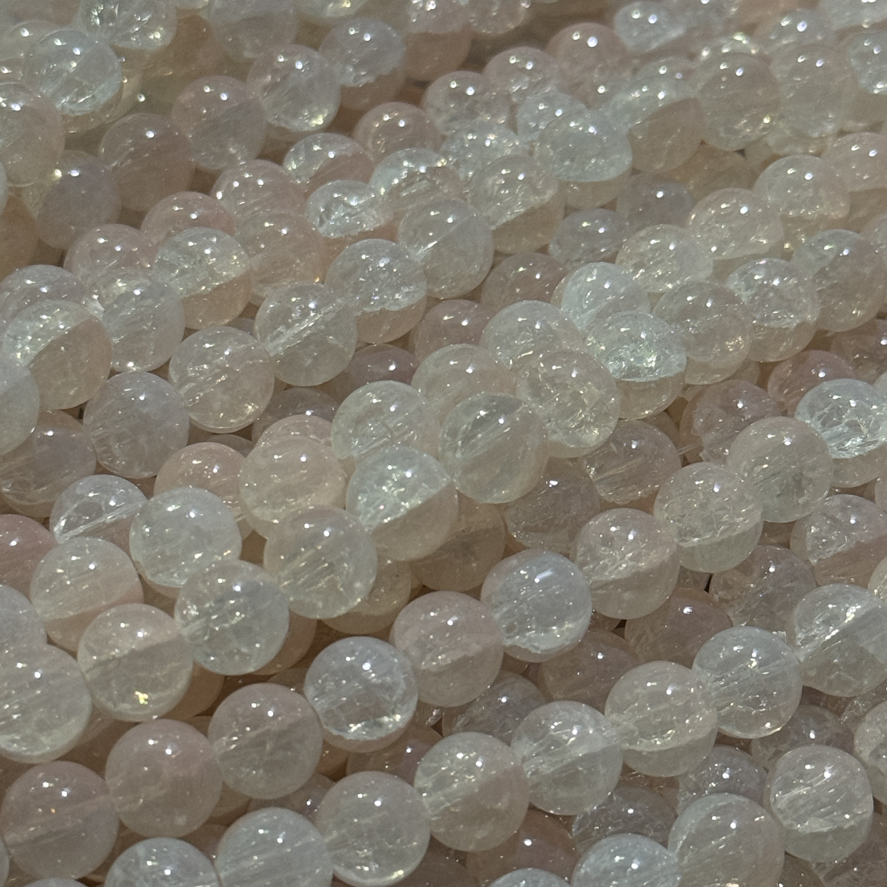 抖音爆款卡10冰魄琉璃珠散珠 玻璃珠手工DIY首饰配件 珠子 手串手链材料包