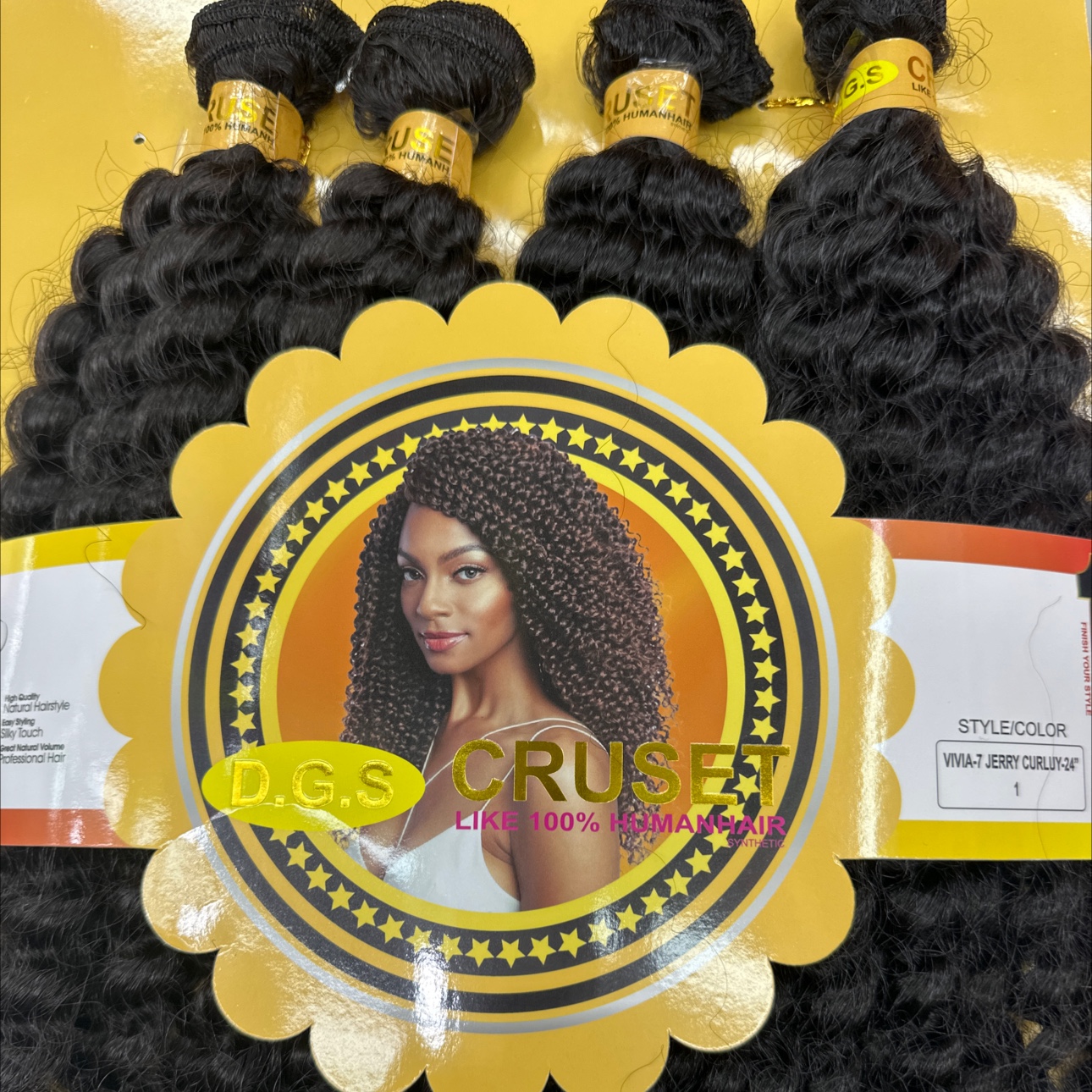 European and American style female wig head cover, big wave cosplay role-playing head cover, DIY braiding machine, beaded hair creative style, amazing Specification image
