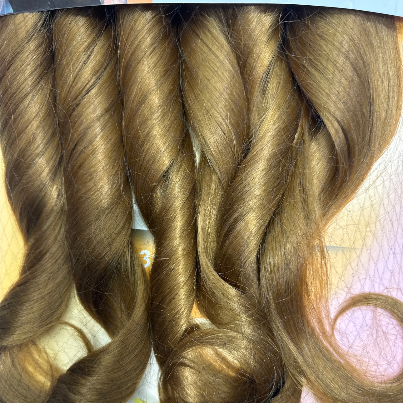 假发长卷发实物图