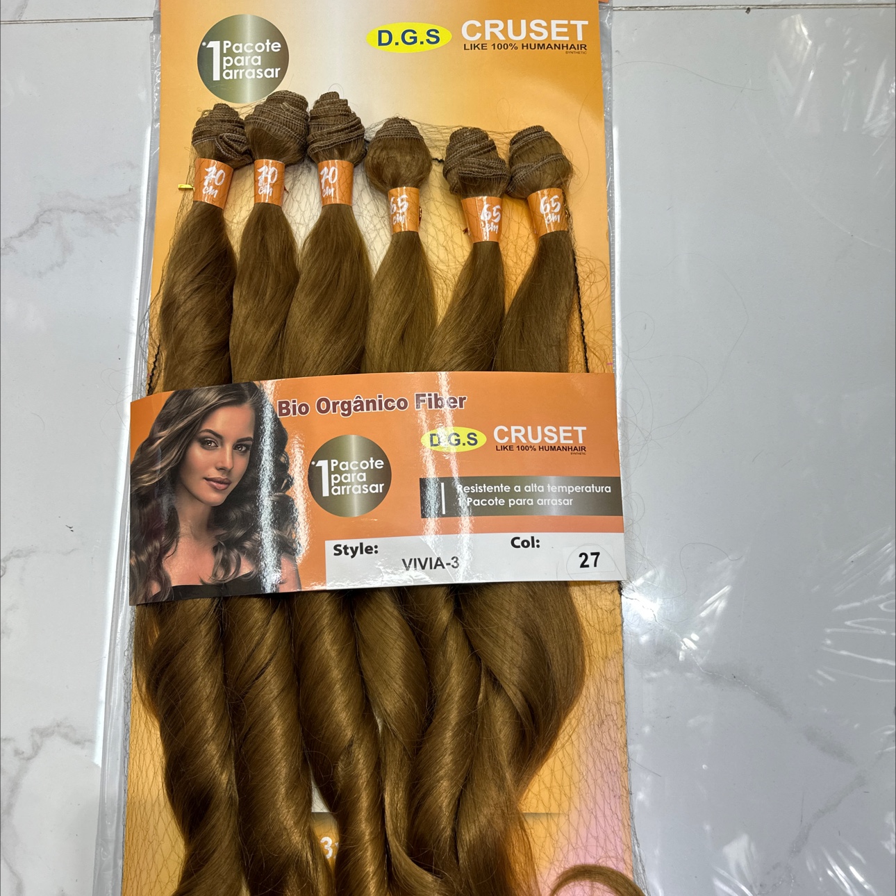 欧美风格女假发头套 大波浪cosplay装扮必备 编发器DIY串珠头发 时尚个性假发造型天赞假发白底实物图