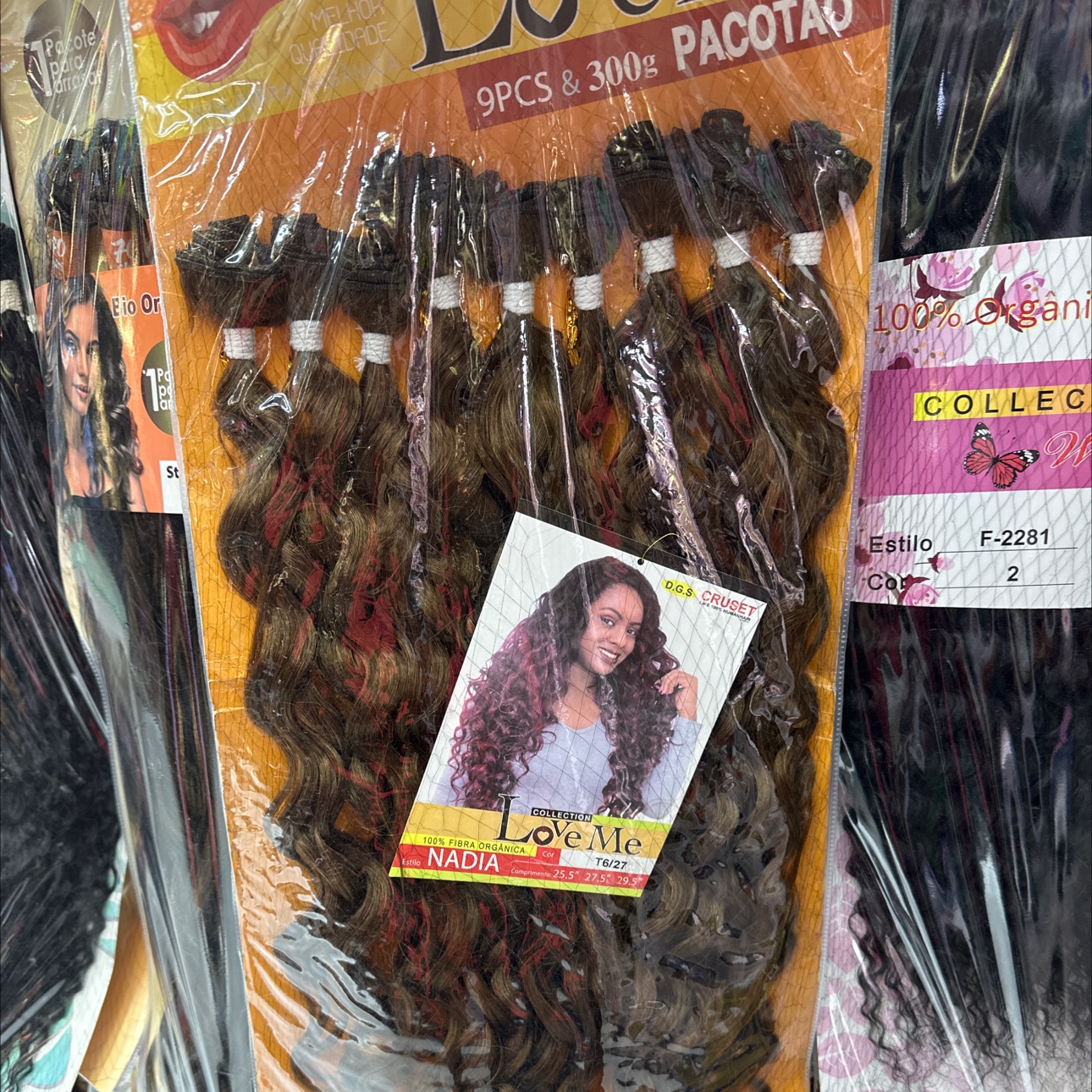 欧美风女假发头套 大波浪cosplay头套 编发器DIY串珠头发 时尚潮流假发套装天赞细节图