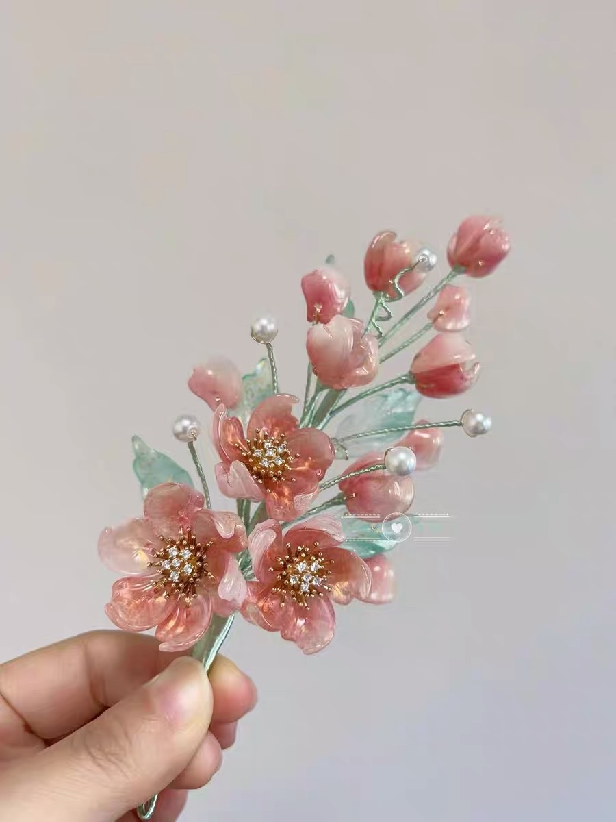 儿童布艺头饰女性头饰中式头饰假发 精美可爱环保材质舒适耐用新款上市详情图2