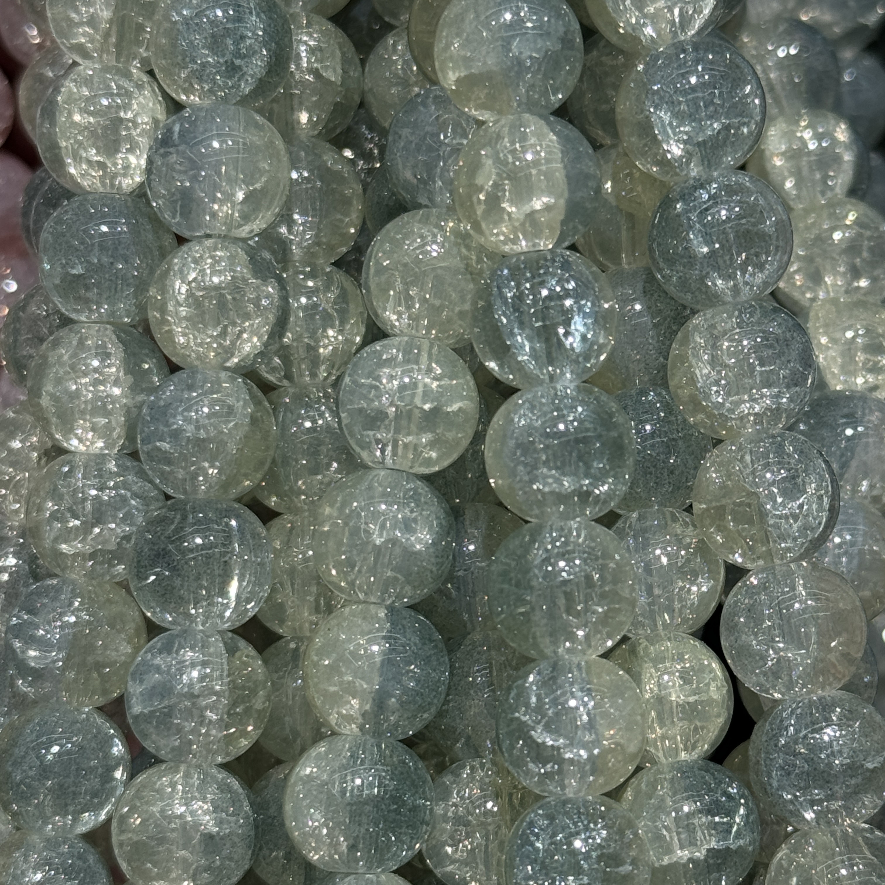 抖音爆款卡10冰魄琉璃珠散珠 玻璃珠手工DIY首饰配件 珠子 手串手链材料包详情图6