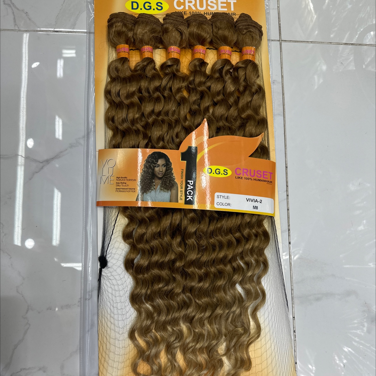 欧美风格女假发头套 大波浪cosplay头套 编发器DIY串珠头发 轻松打造潮流发型天赞