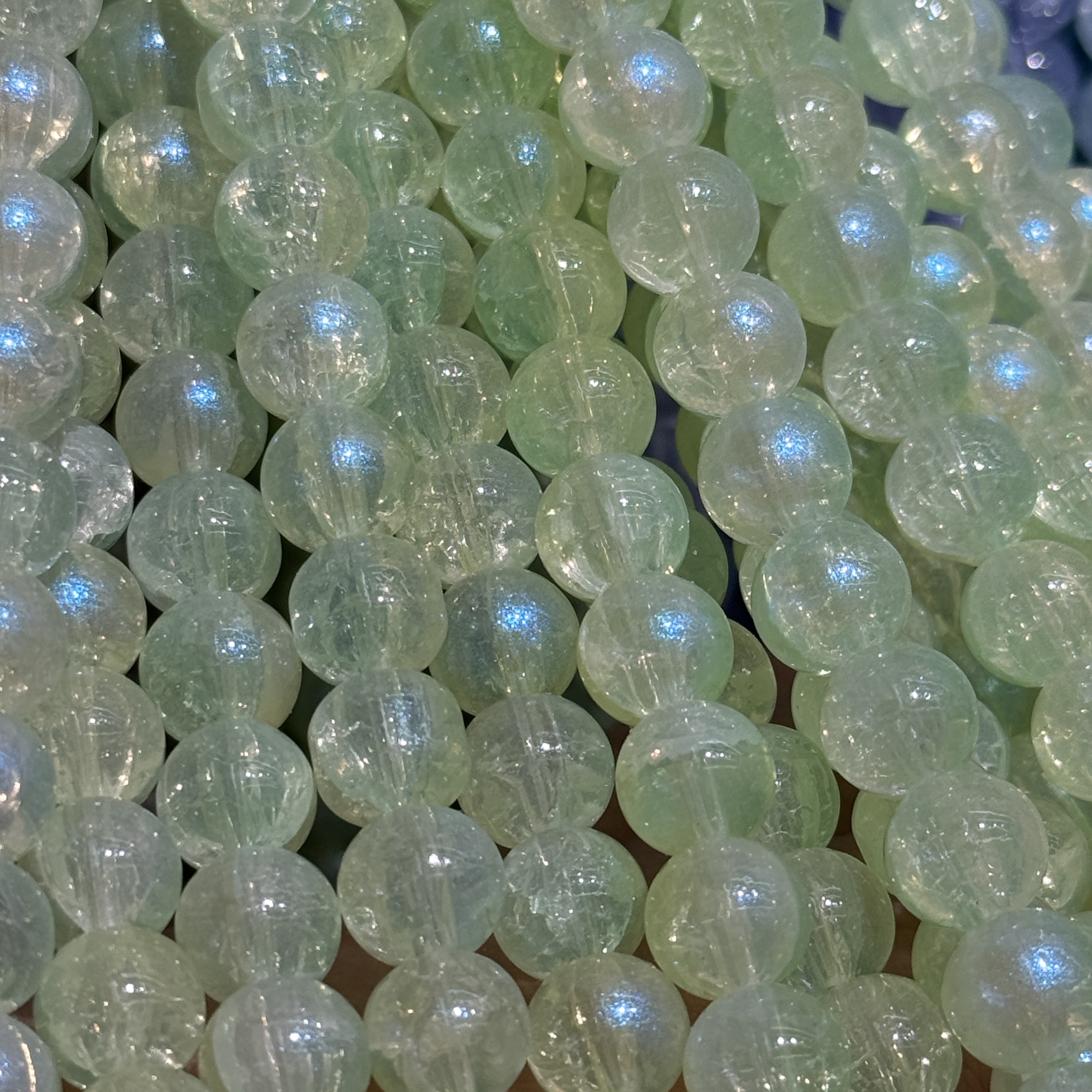 抖音爆款卡10冰魄琉璃珠散珠 玻璃珠手工DIY首饰配件 珠子 手串手链材料包详情图3