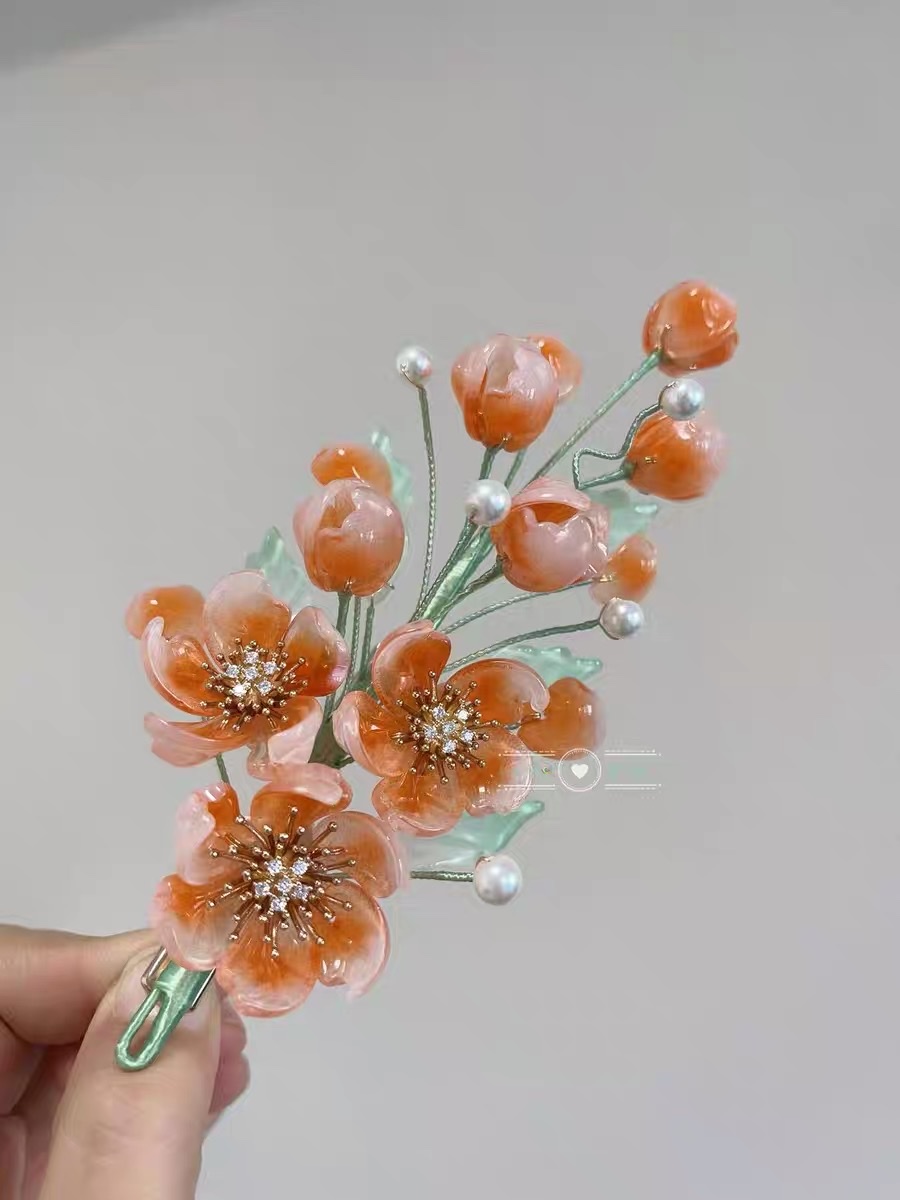 儿童布艺头饰女性头饰中式头饰假发 精美可爱环保材质舒适耐用新款上市细节图