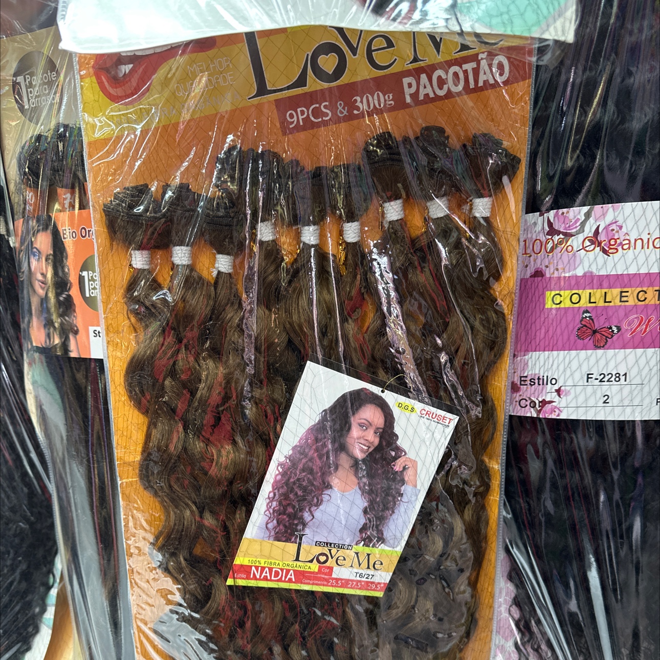 欧美风女假发头套 大波浪cosplay头套 编发器DIY串珠头发 时尚潮流假发套装天赞产品图