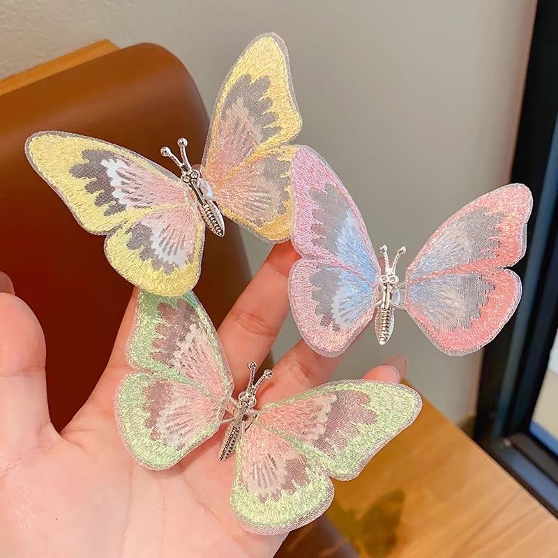 Children's moving butterfly hair clips, little girls' super fairy flying wings, princess hair accessories, girls' hair clips, head accessories detail image 5