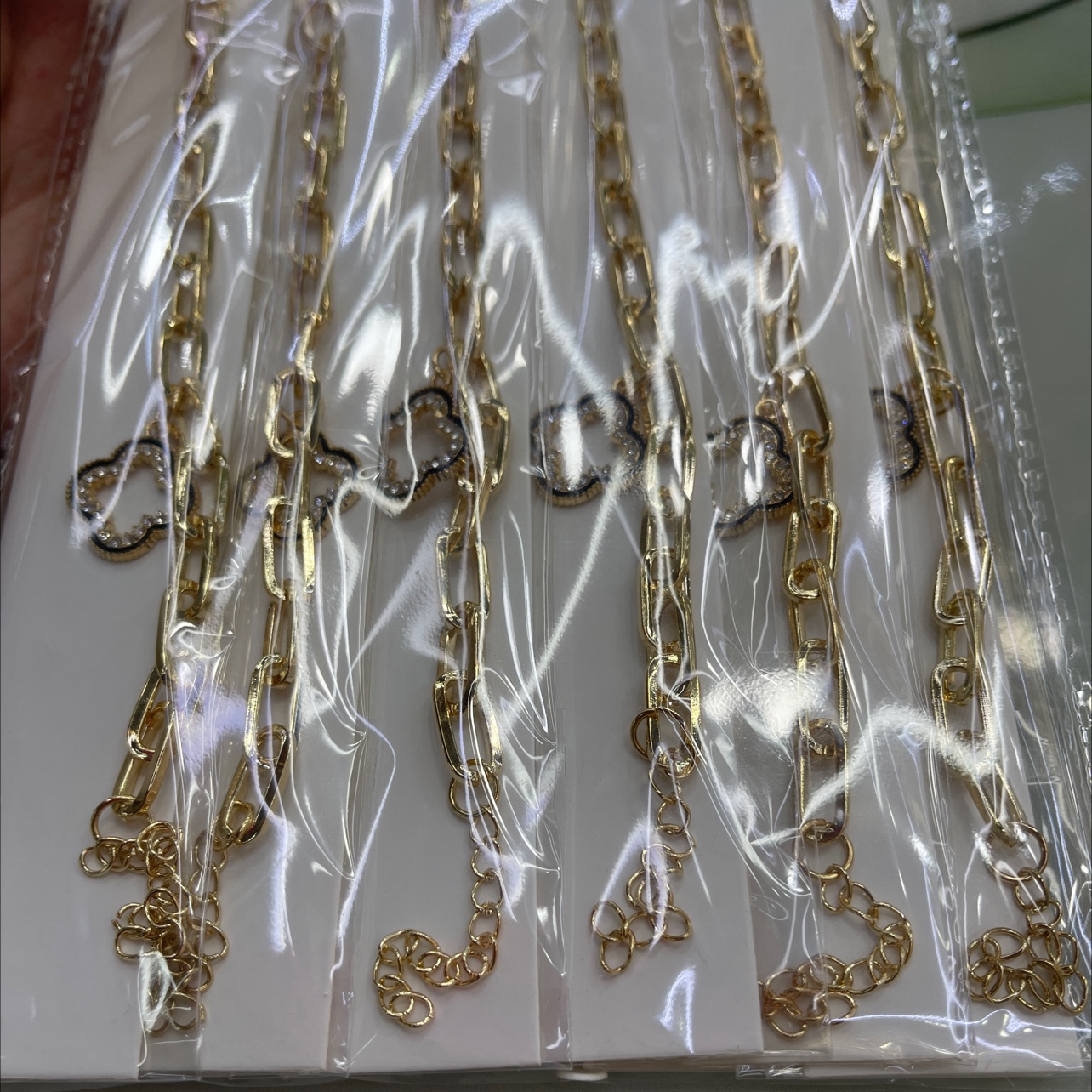 潘多拉风格绿松石手链 女士不规则百搭手镯 独特设计时尚饰品 潮流手链女款精致饰品手链详情图3