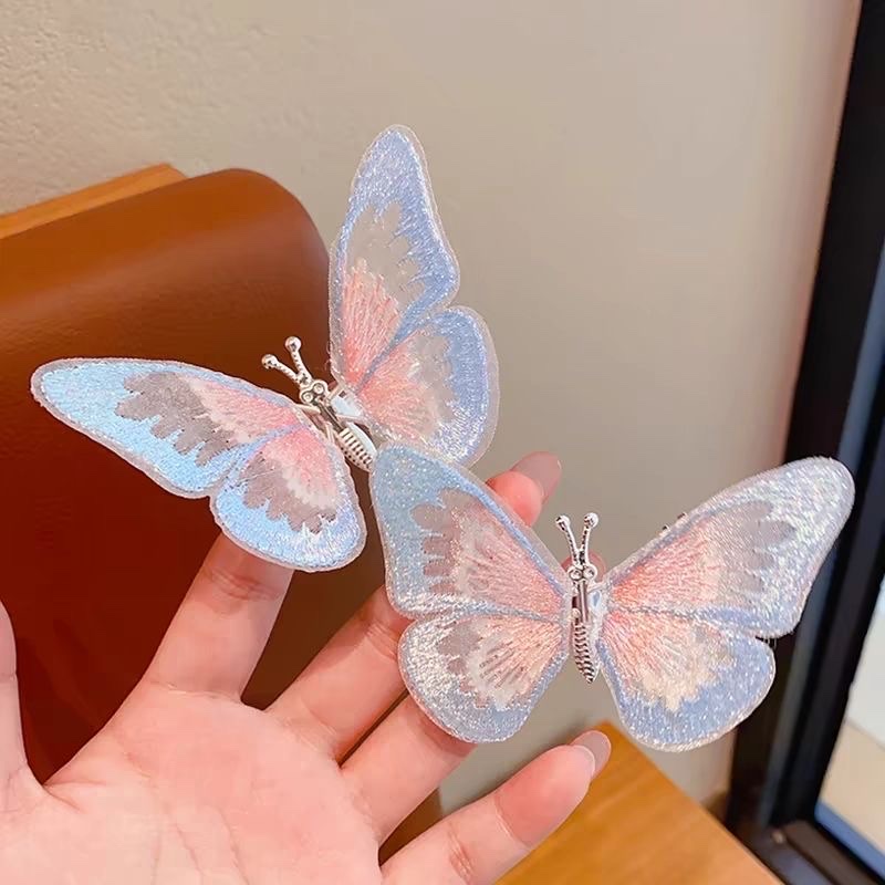 Children's moving butterfly hair clips, little girls' super fairy flying wings, princess hair accessories, girls' hair clips, head accessories detail image 7