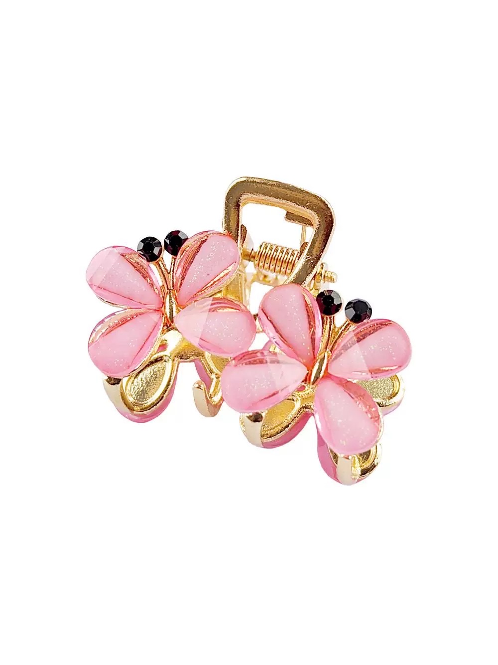 This trendy and fashionable European and American hair accessory is versatile. It features colorful diamond-encruted metal high ponytail hair claws, rhinestone butterfly grappling clips, updo hair clips and hair accessories Specification image